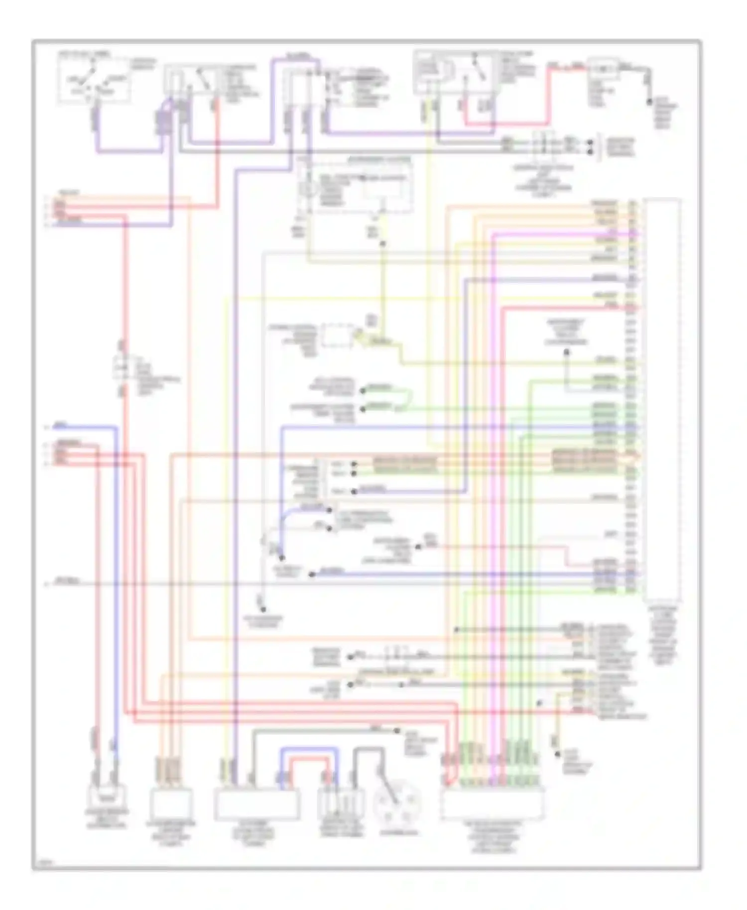 850 Volvo I (1991-1997): Wiring diagram engine performance 2.3l turbos (2 of 2)