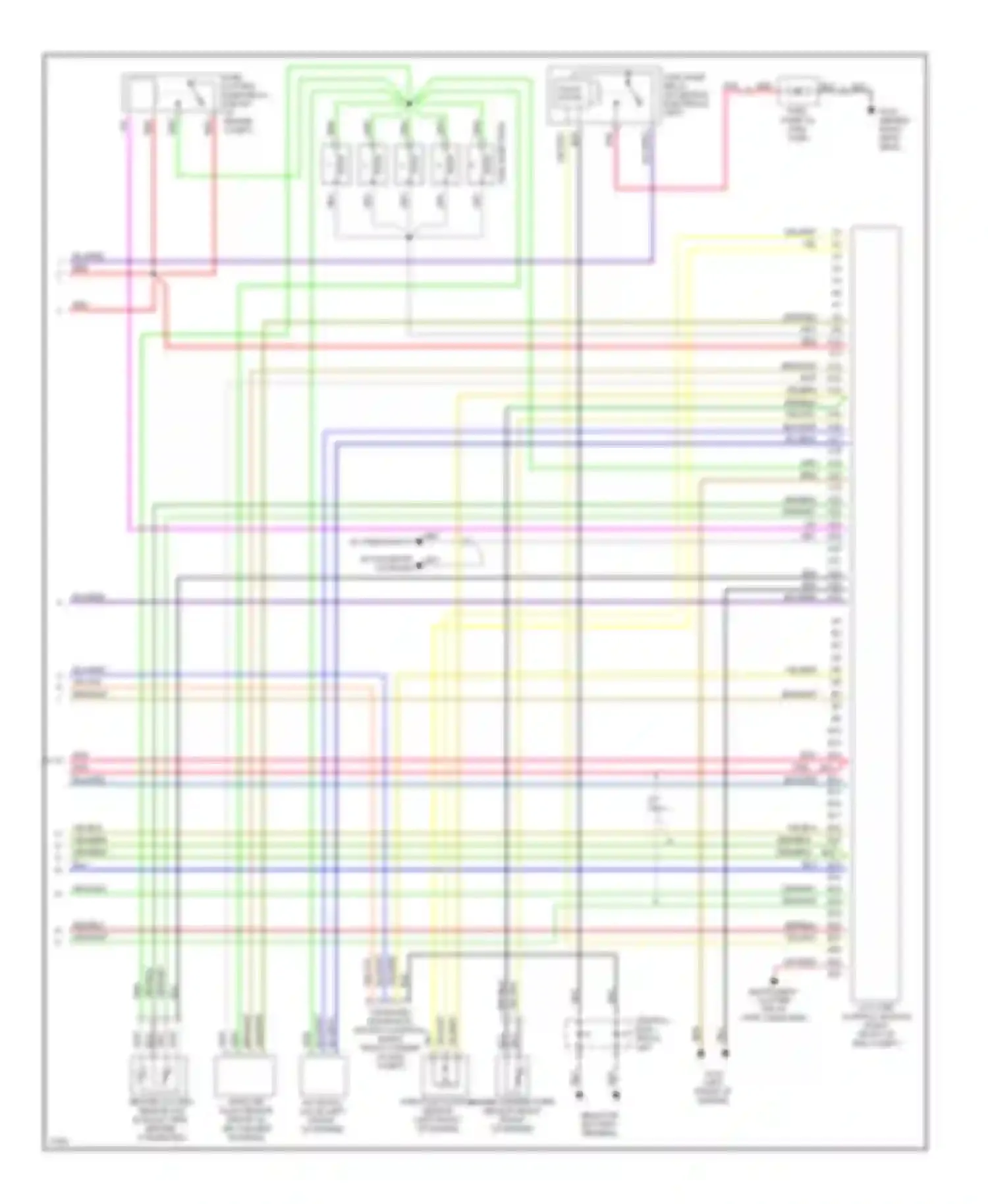 850 Volvo I (1991-1997): Wiring diagram engine performance 2.4ls (2 of 2)