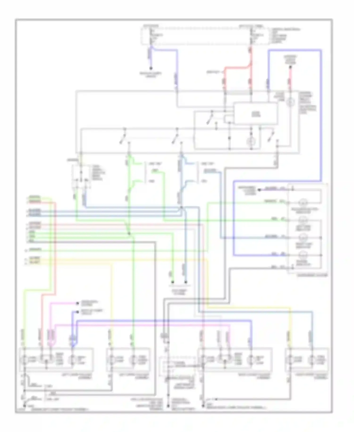 850 Volvo I (1991-1997): Exterior lamps circuit, wagon (2 of 2)