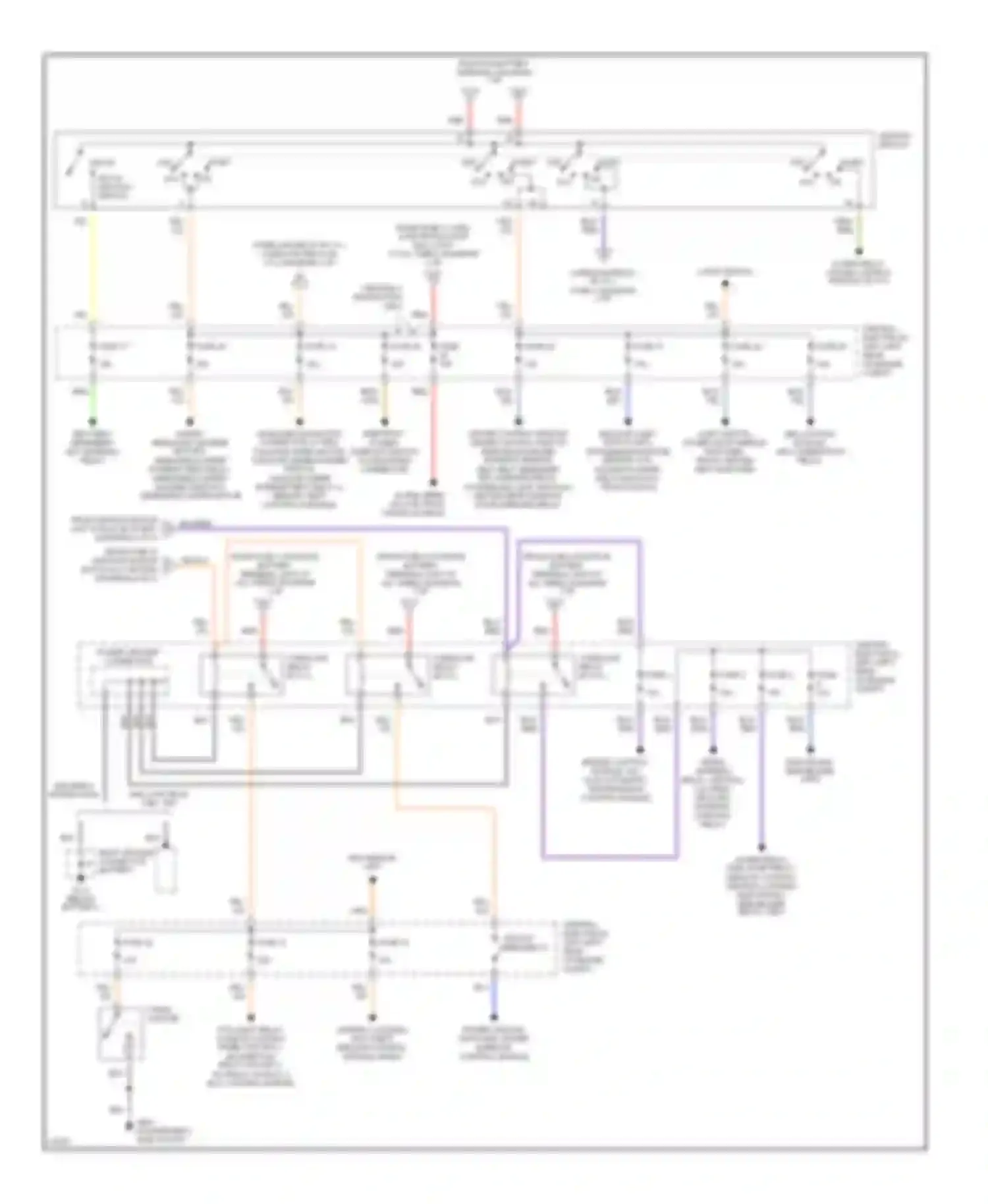 850 Volvo I (1991-1997): Power distribution circuit (2 of 2)