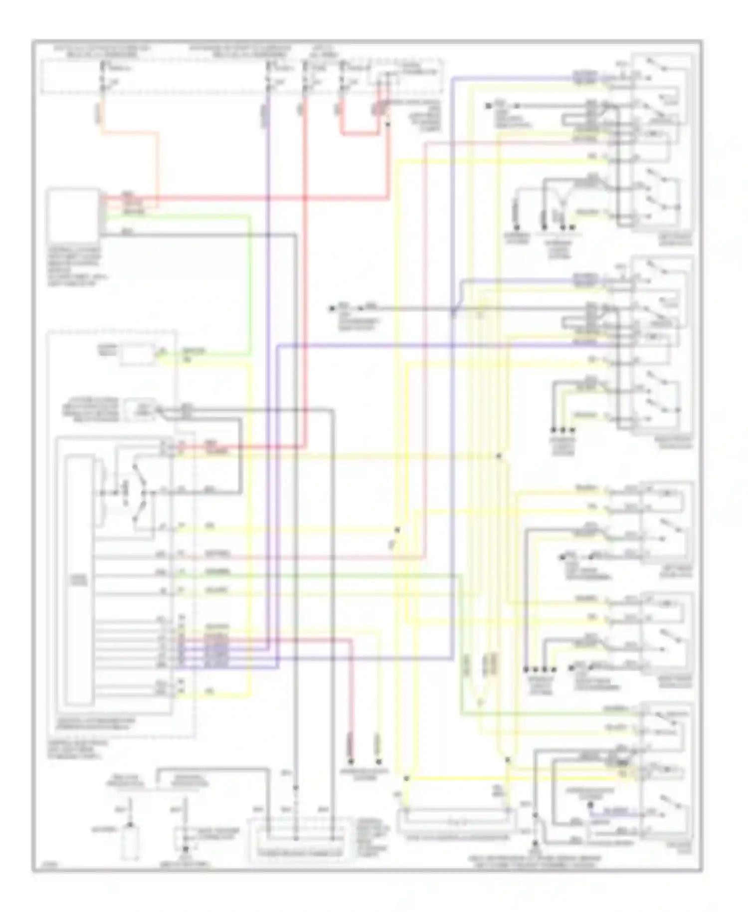850 Volvo I (1991-1997): Central locking circuit, without deadlock