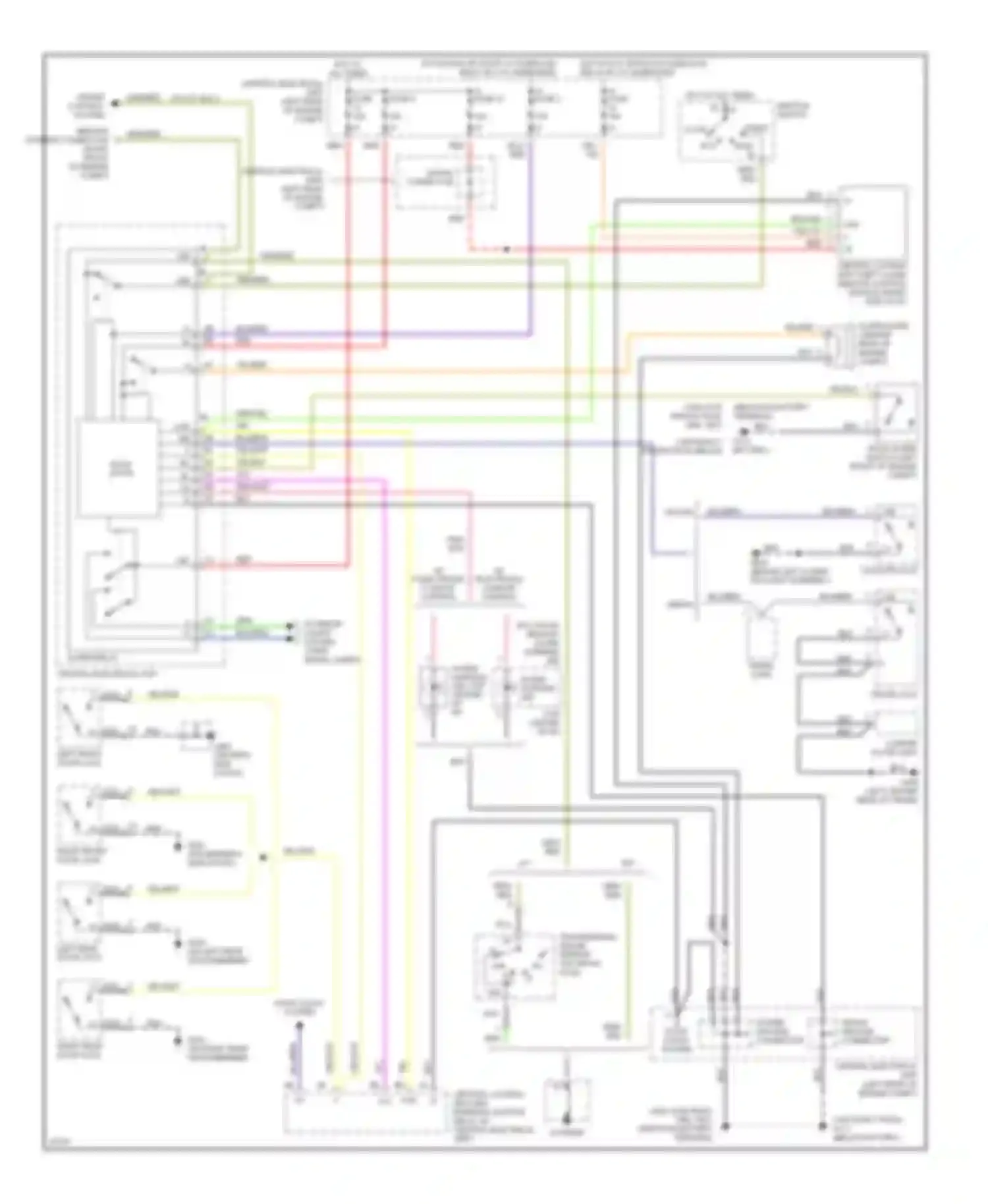 Wiring diagram ecc solar sensor/ alarm warning led for Volvo 850 I (1991-1997) (1 of 1)