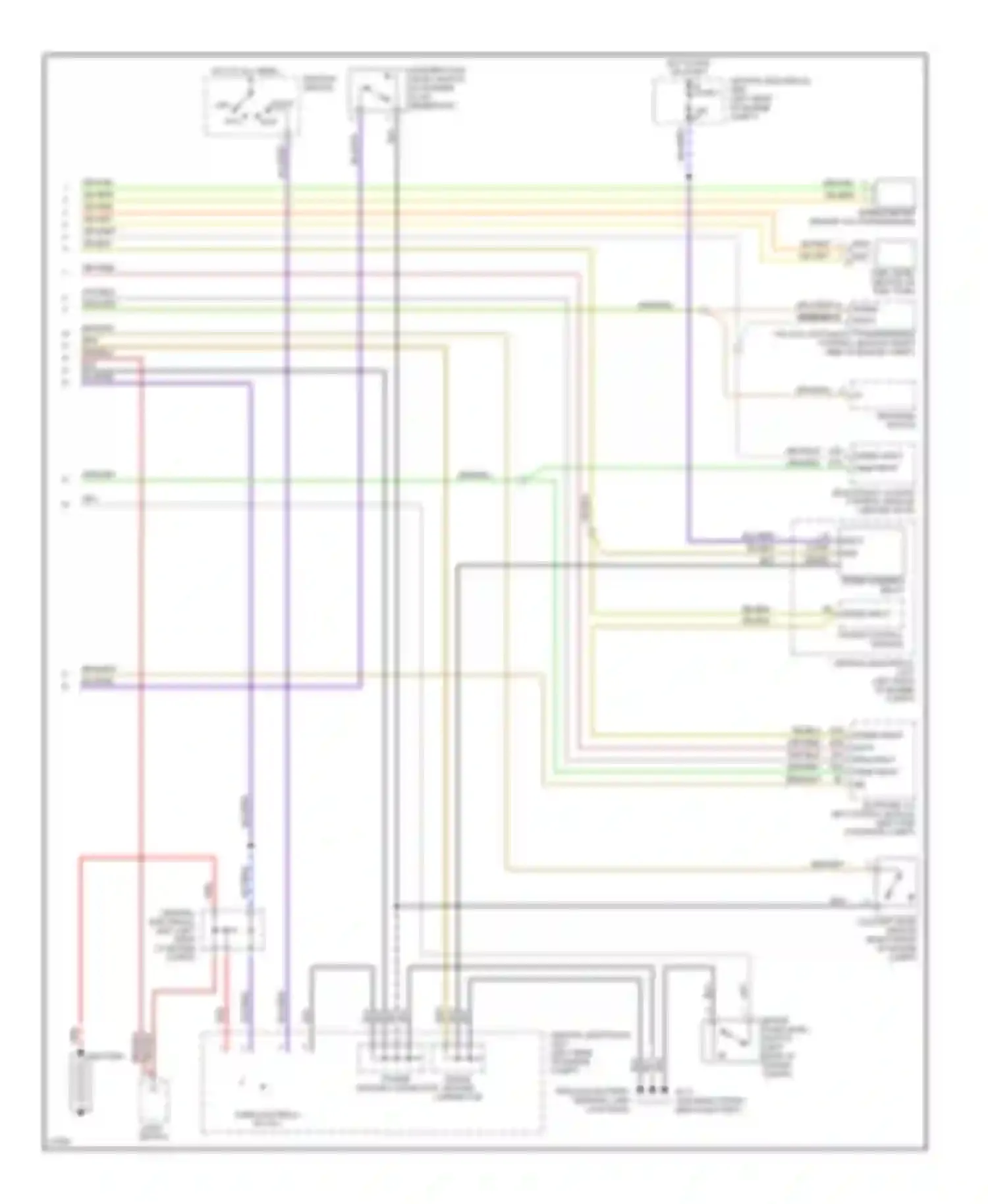 Wiring diagram program switch for Volvo 850 I (1991-1997) (1 of 2)
