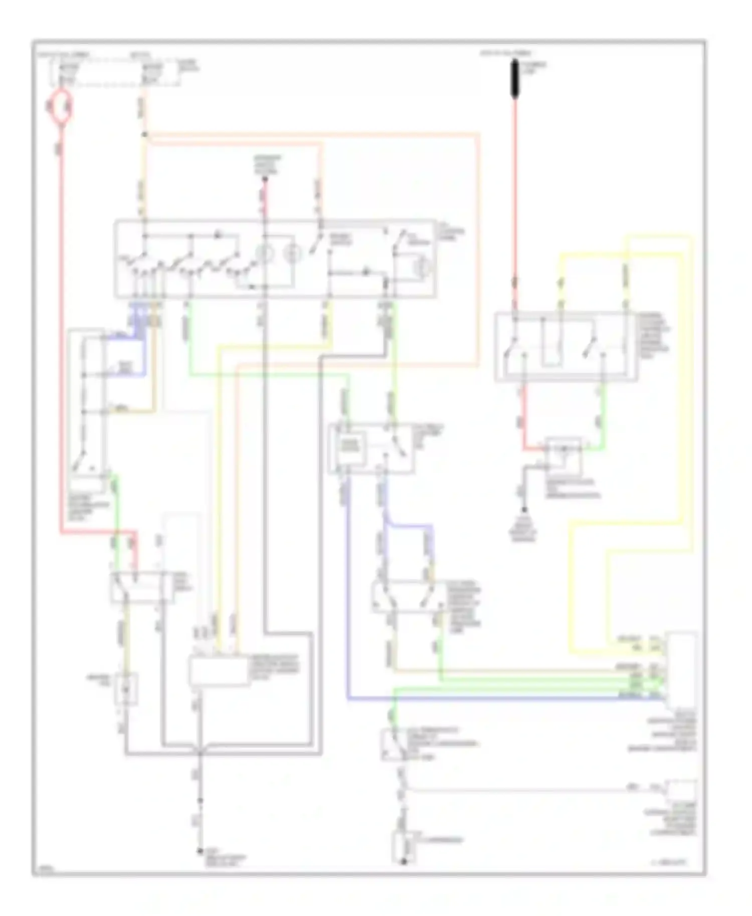 Wiring diagram (right front of engine for Volvo 850 I (1991-1997) (3 of 4)