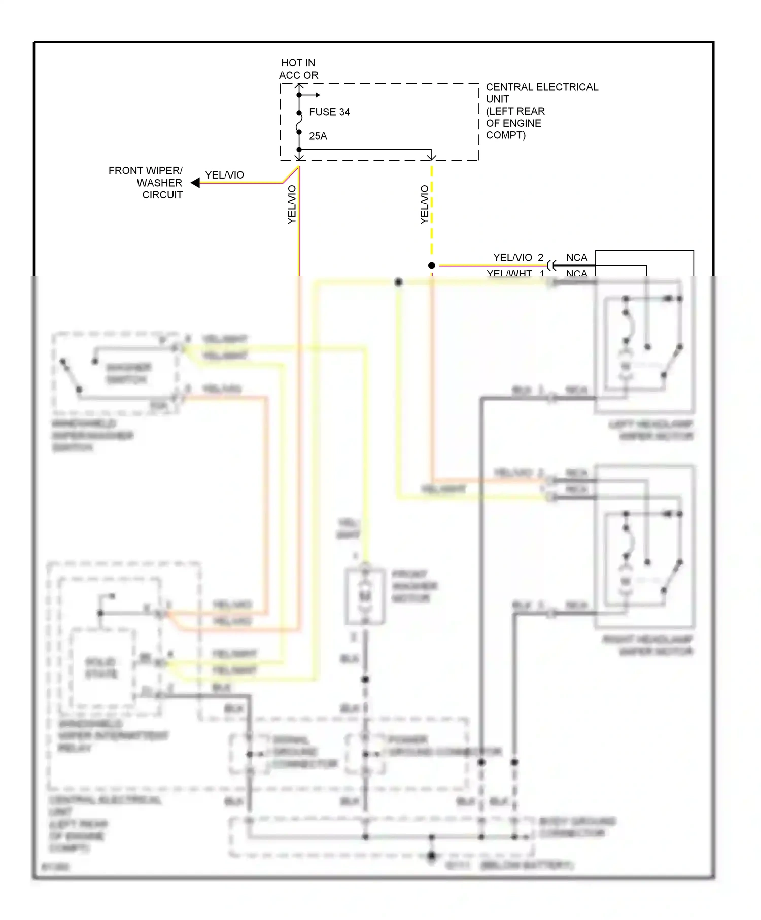 Volvo 850 I (1991-1997) solid state wiring diagram  (13 of 17)