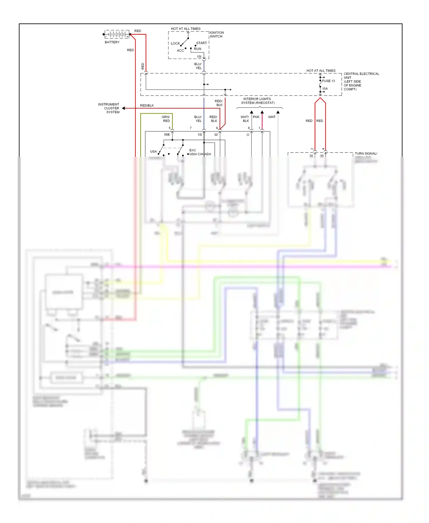 Volvo 850 I (1991-1997) solid state wiring diagram  (11 of 17)