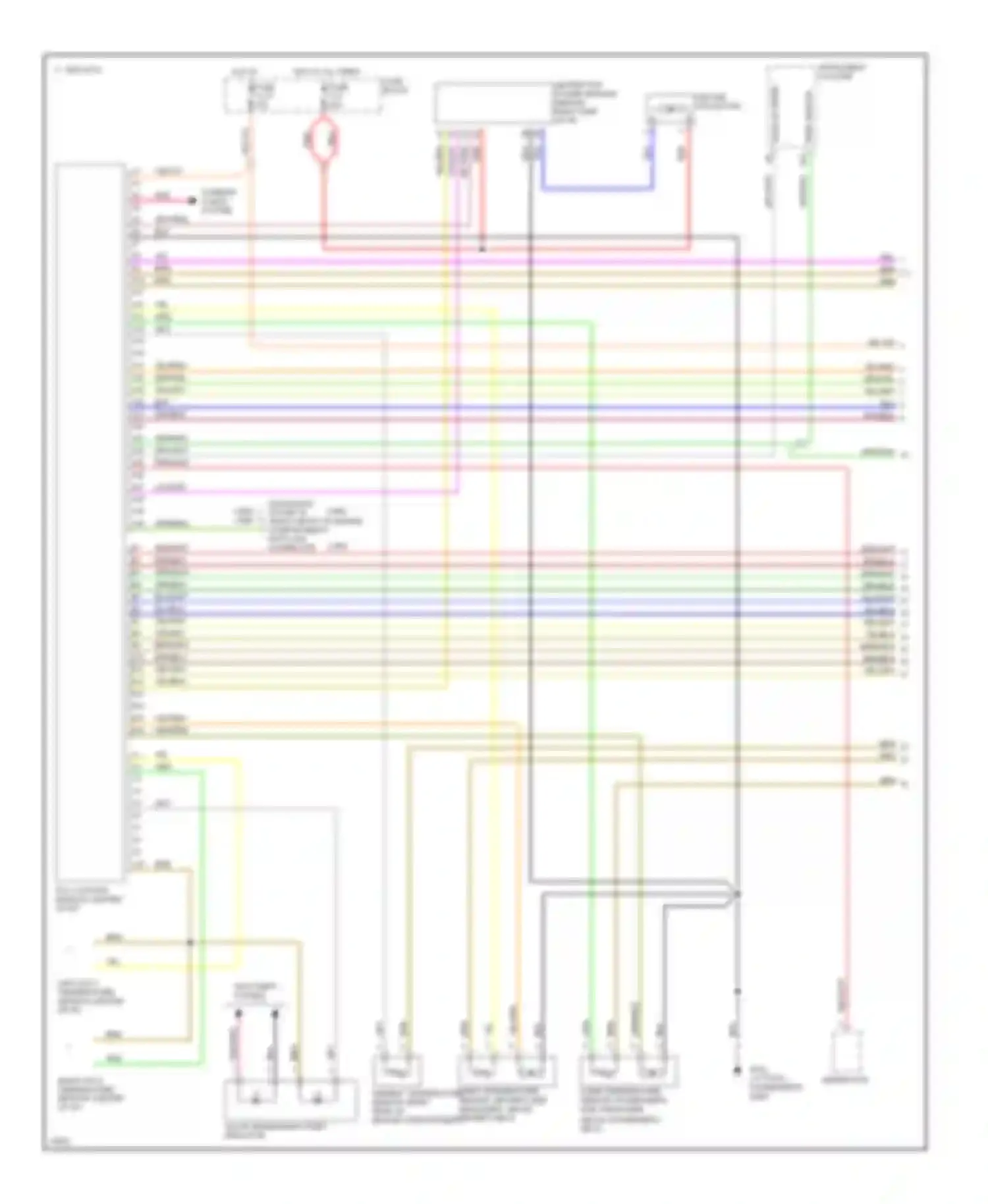 Wiring diagram temp sensor for Volvo 850 I (1991-1997) (1 of 2)