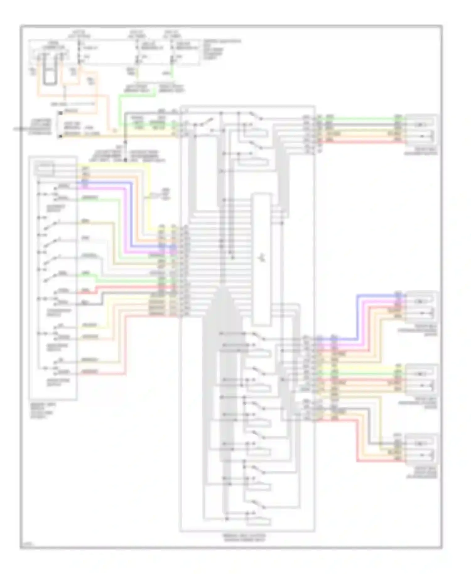 Wiring diagram x-rail connector for Volvo 850 I (1991-1997) (1 of 3)