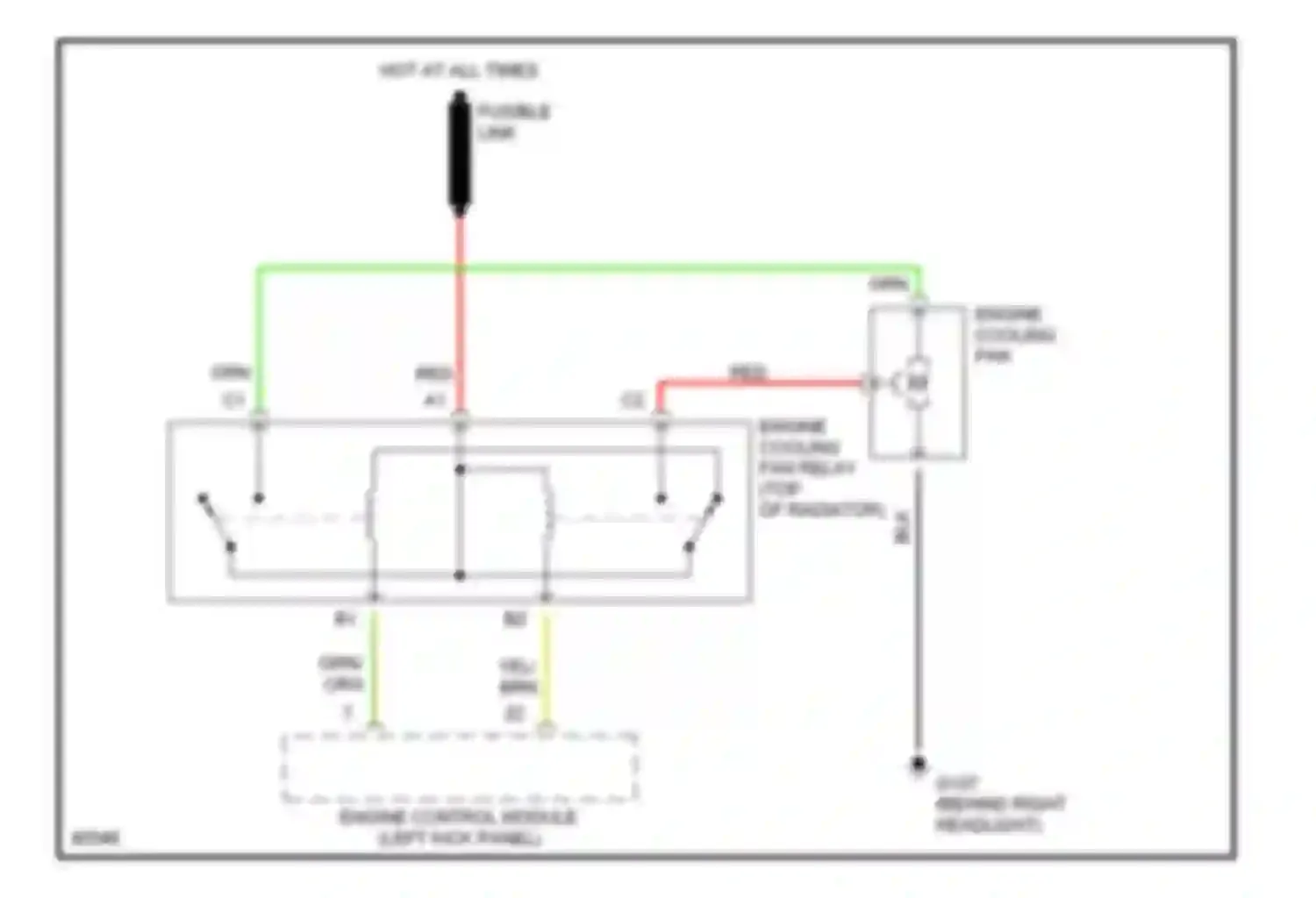 960 Volvo I facelift (1994-1997): Cooling fan circuit