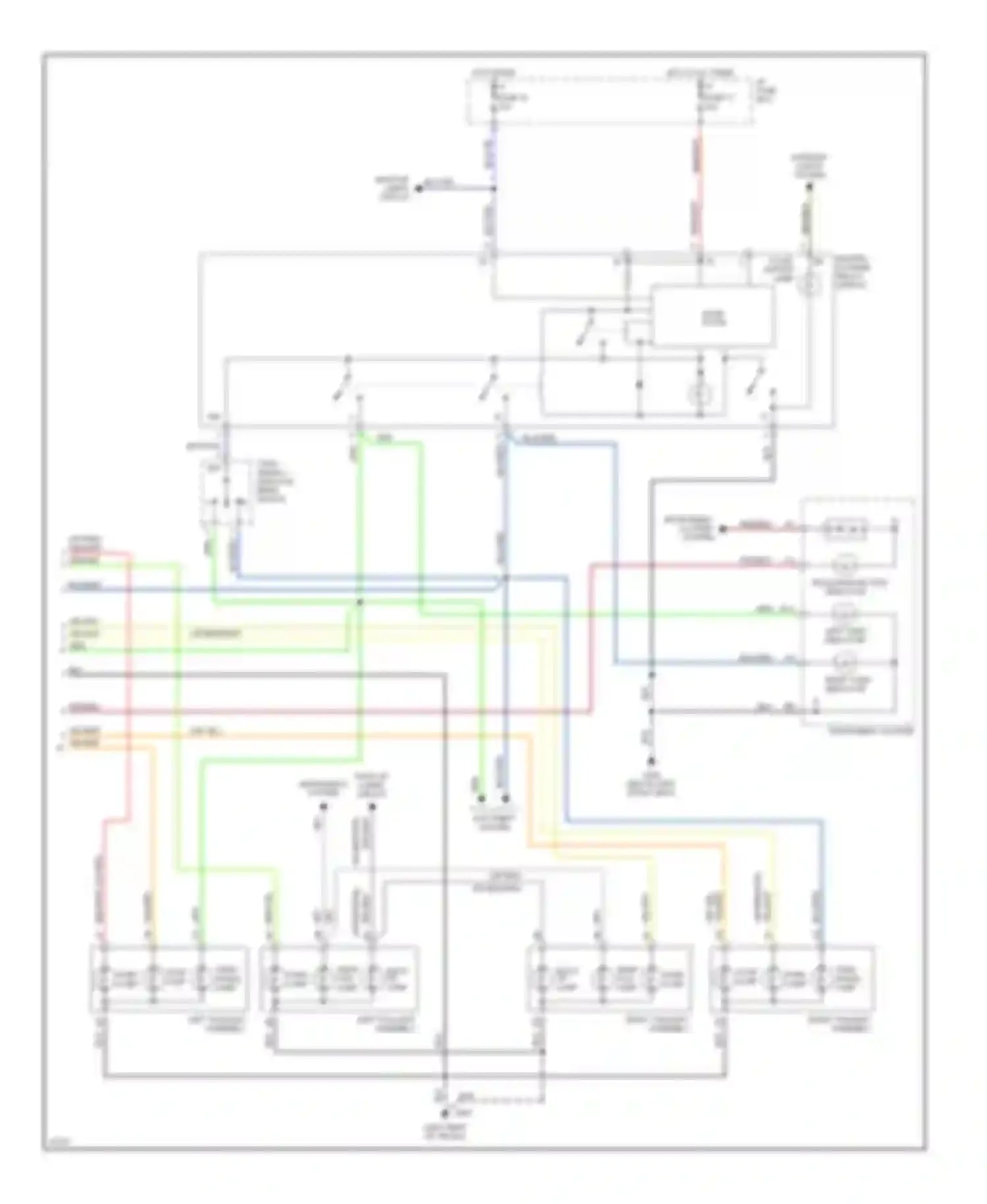 960 Volvo I facelift (1994-1997): Exterior lamps circuit, sedan (2 of 2)