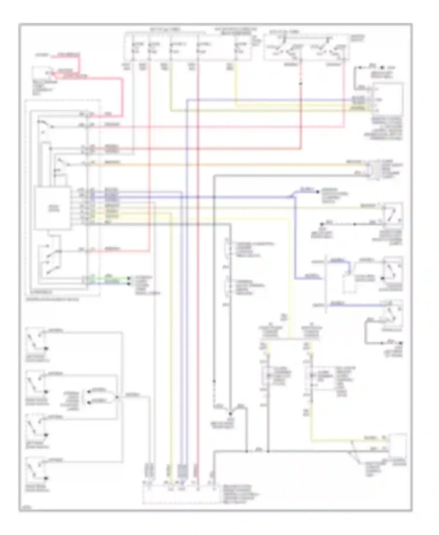 Wiring diagram ecc control module for Volvo 960 I facelift (1994-1997) (1 of 3)