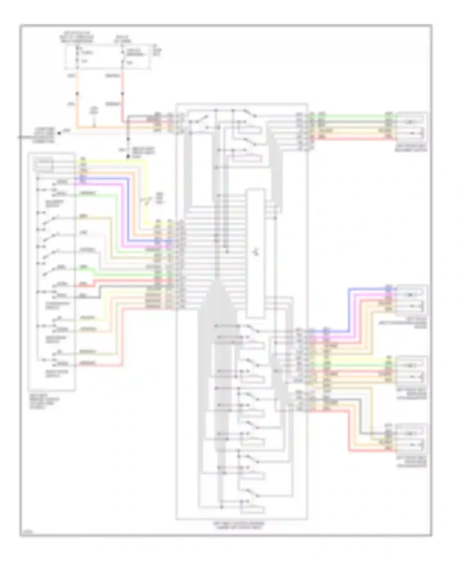 Wiring diagram hot in acc or run, w/  overload relay energized for Volvo 960 I facelift (1994-1997) (3 of 5)