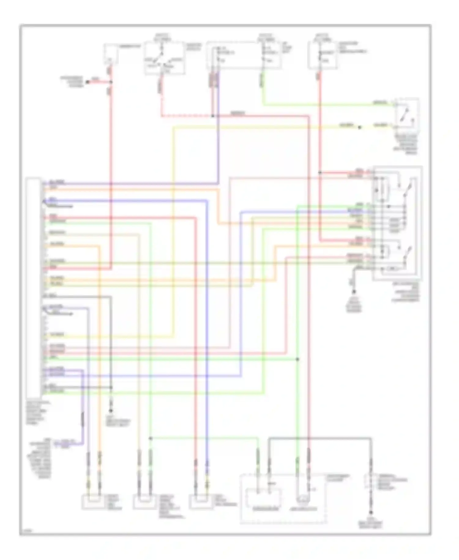 Wiring diagram instrument cluster system for Volvo 960 I facelift (1994-1997) (1 of 4)