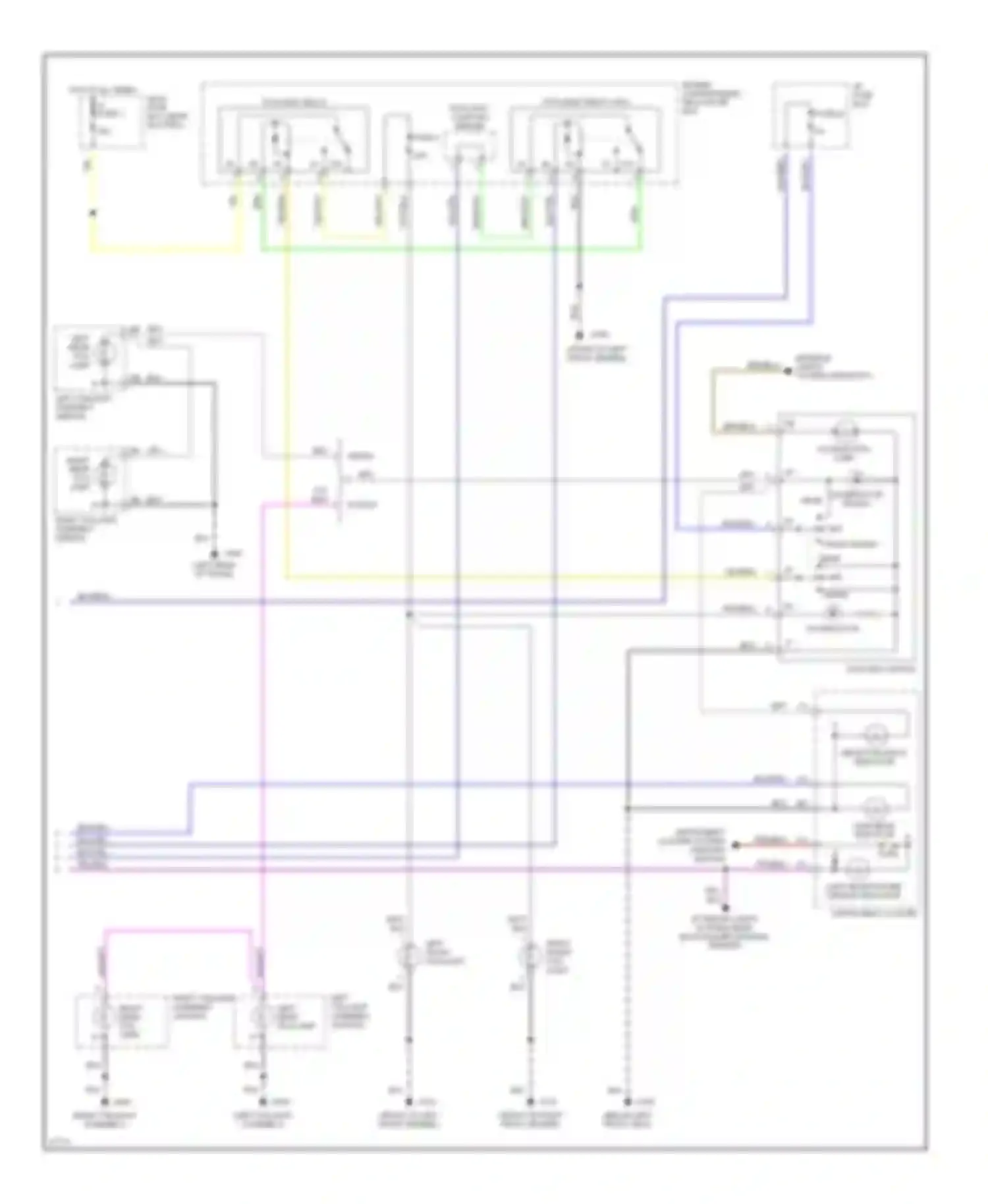 Wiring diagram i/p fuse box for Volvo 960 I facelift (1994-1997) (13 of 29)