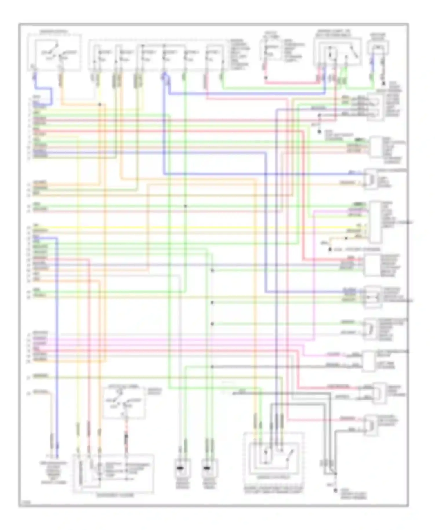 Wiring diagram malfunc- tion indicator lamp for Volvo 960 I facelift (1994-1997) (1 of 1)