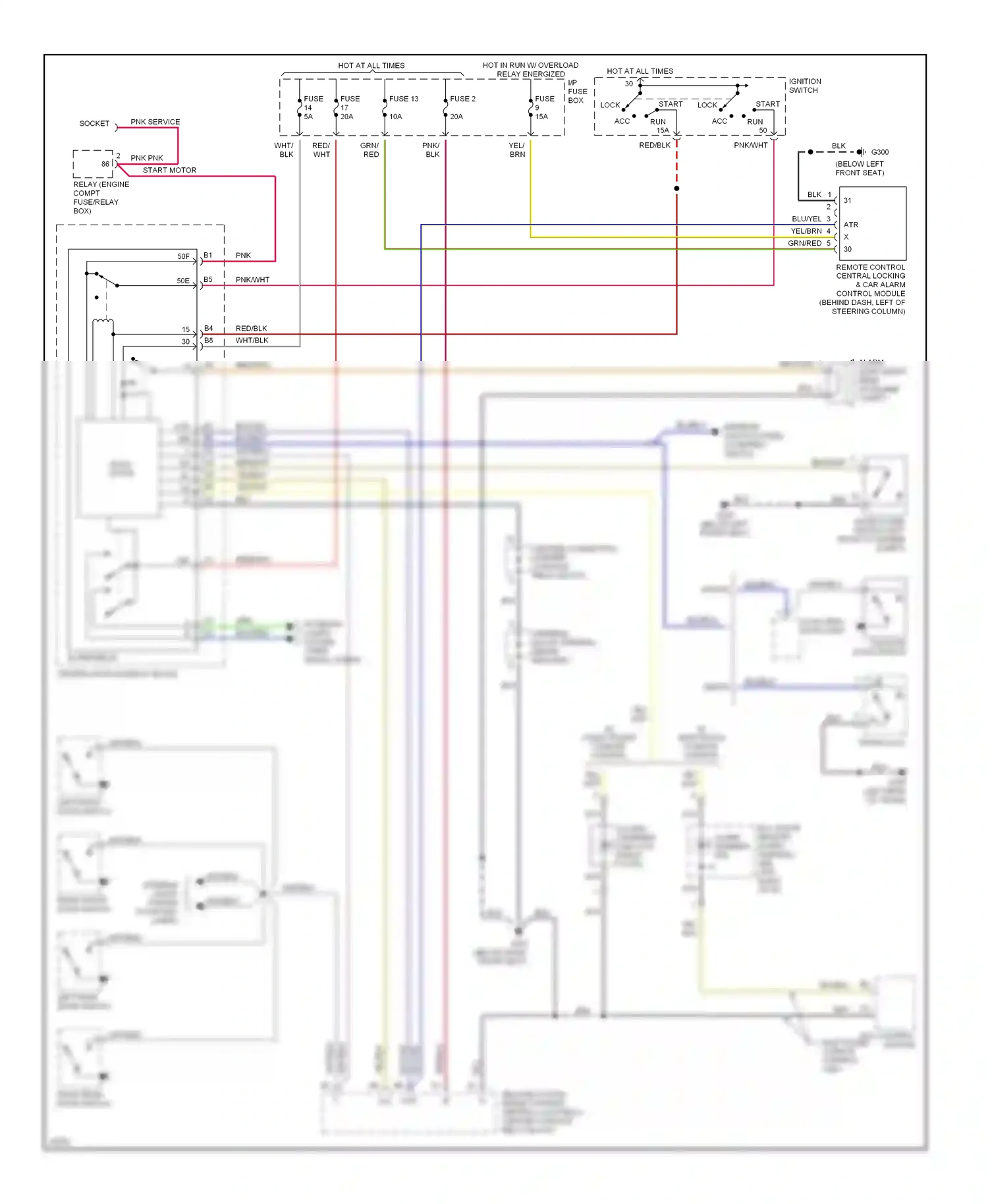 Volvo 960 I facelift (1994-1997) solid state wiring diagram  (1 of 10)