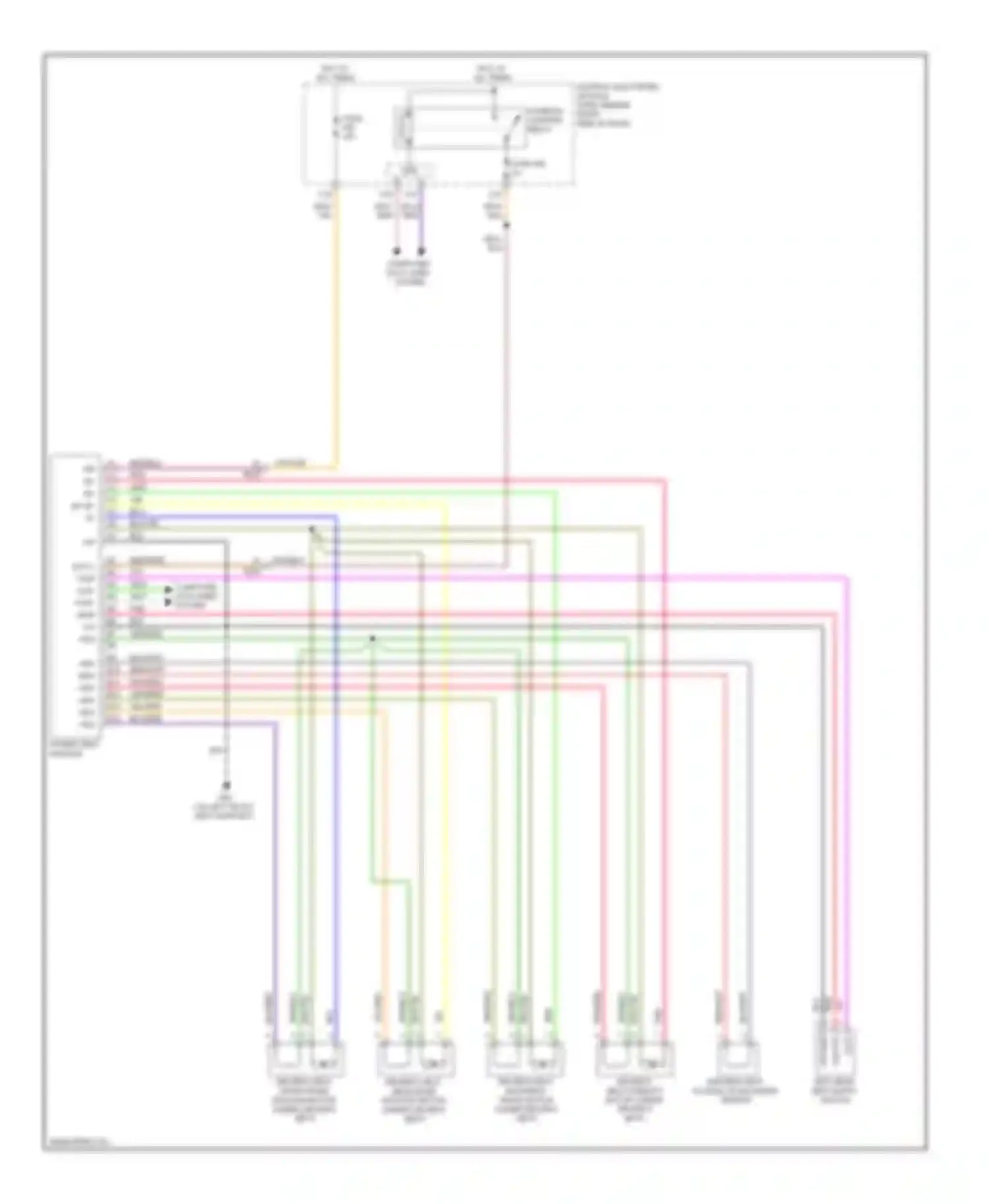 C30 Volvo I facelift (2010-2013): Driver"s memory seat circuit