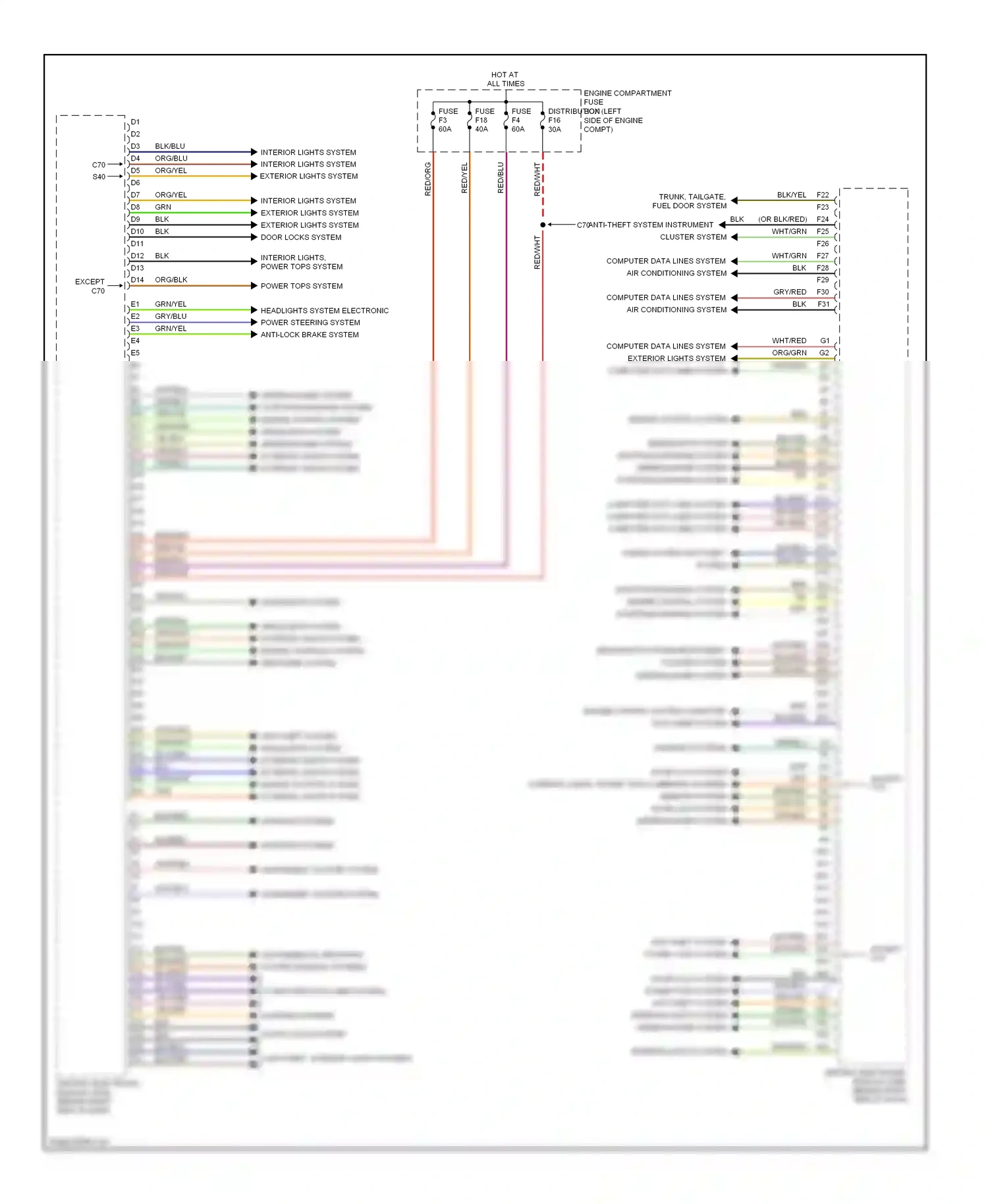 Volvo C30 I facelift (2010-2013) computer data lines system wiring diagram  (6 of 41)