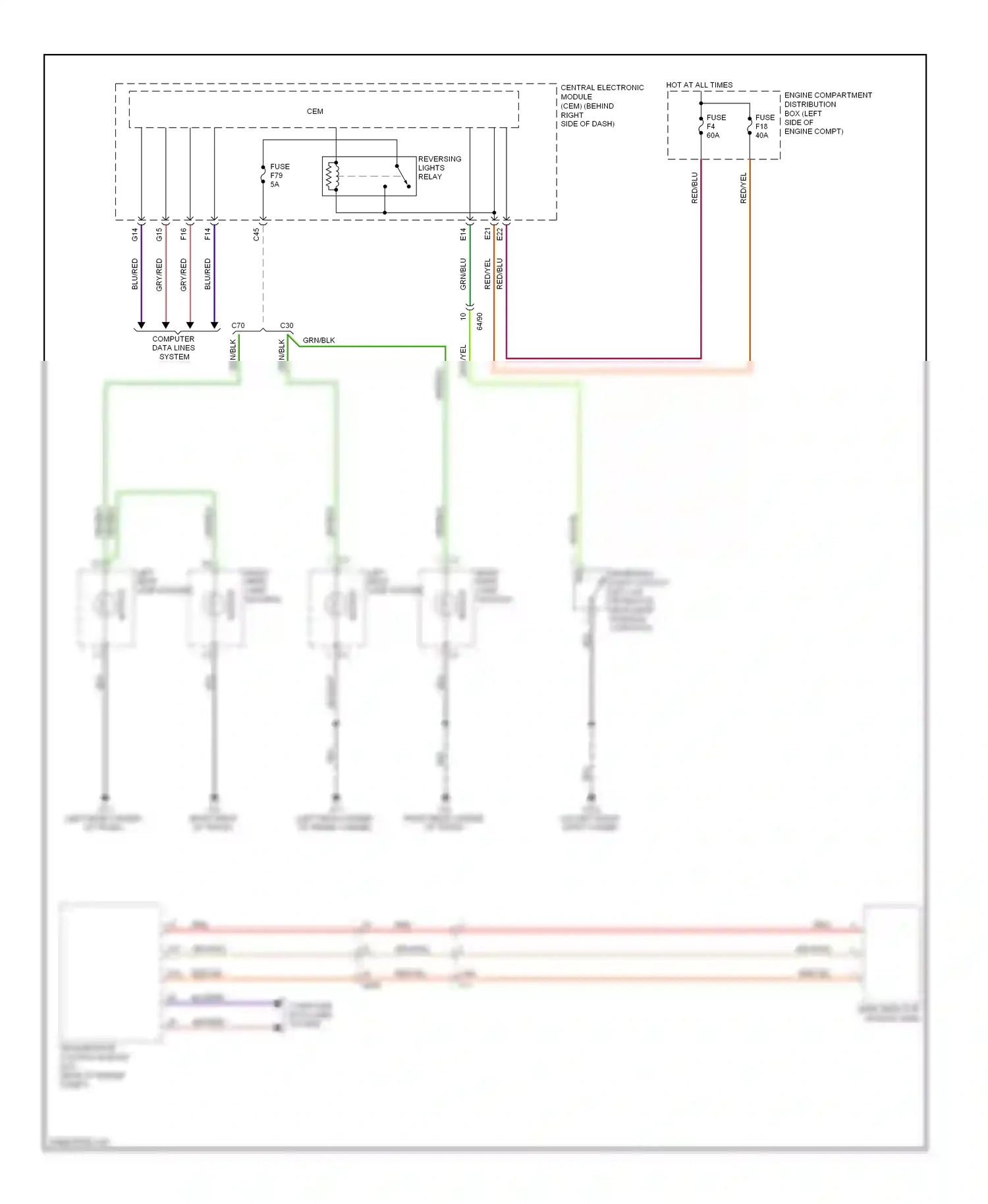 Volvo C30 I facelift (2010-2013) computer data lines system wiring diagram  (12 of 41)