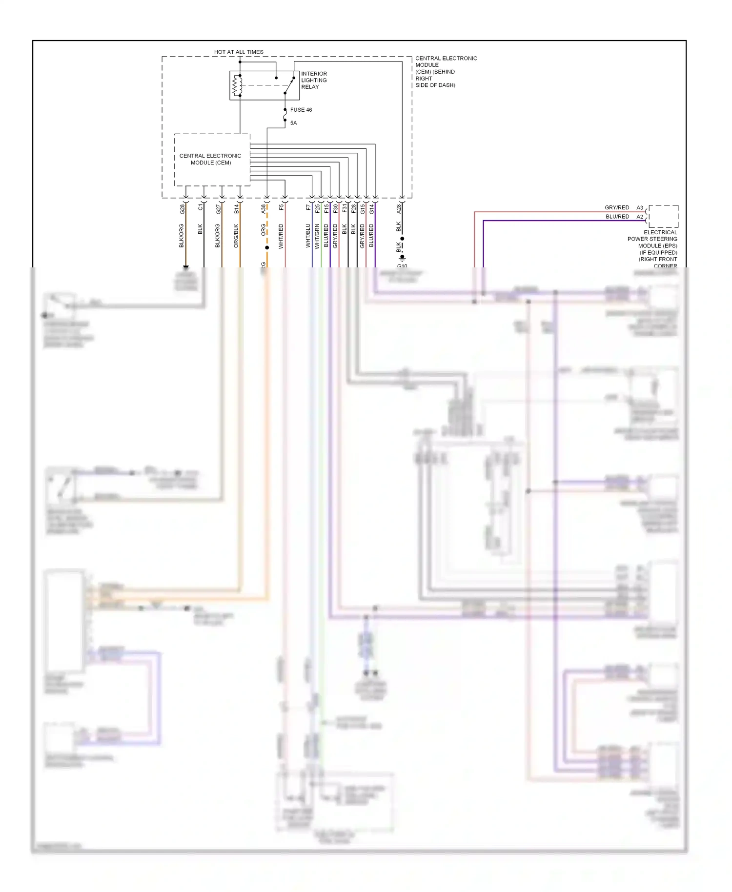 Volvo C30 I facelift (2010-2013) engine control module (ecm) (left front of engine compt) wiring diagram  (6 of 10)
