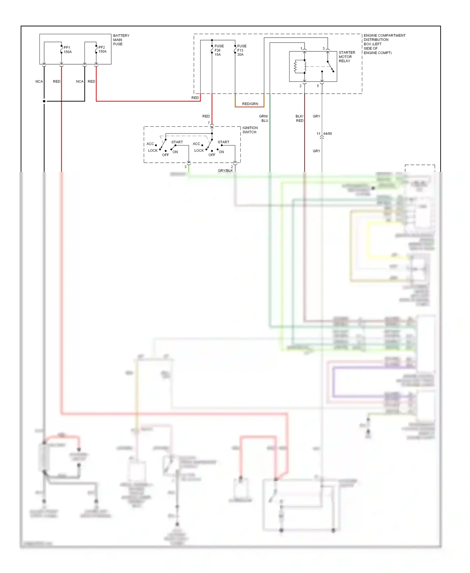 Volvo C30 I facelift (2010-2013) engine control module (left front of engine compt) wiring diagram  (3 of 3)