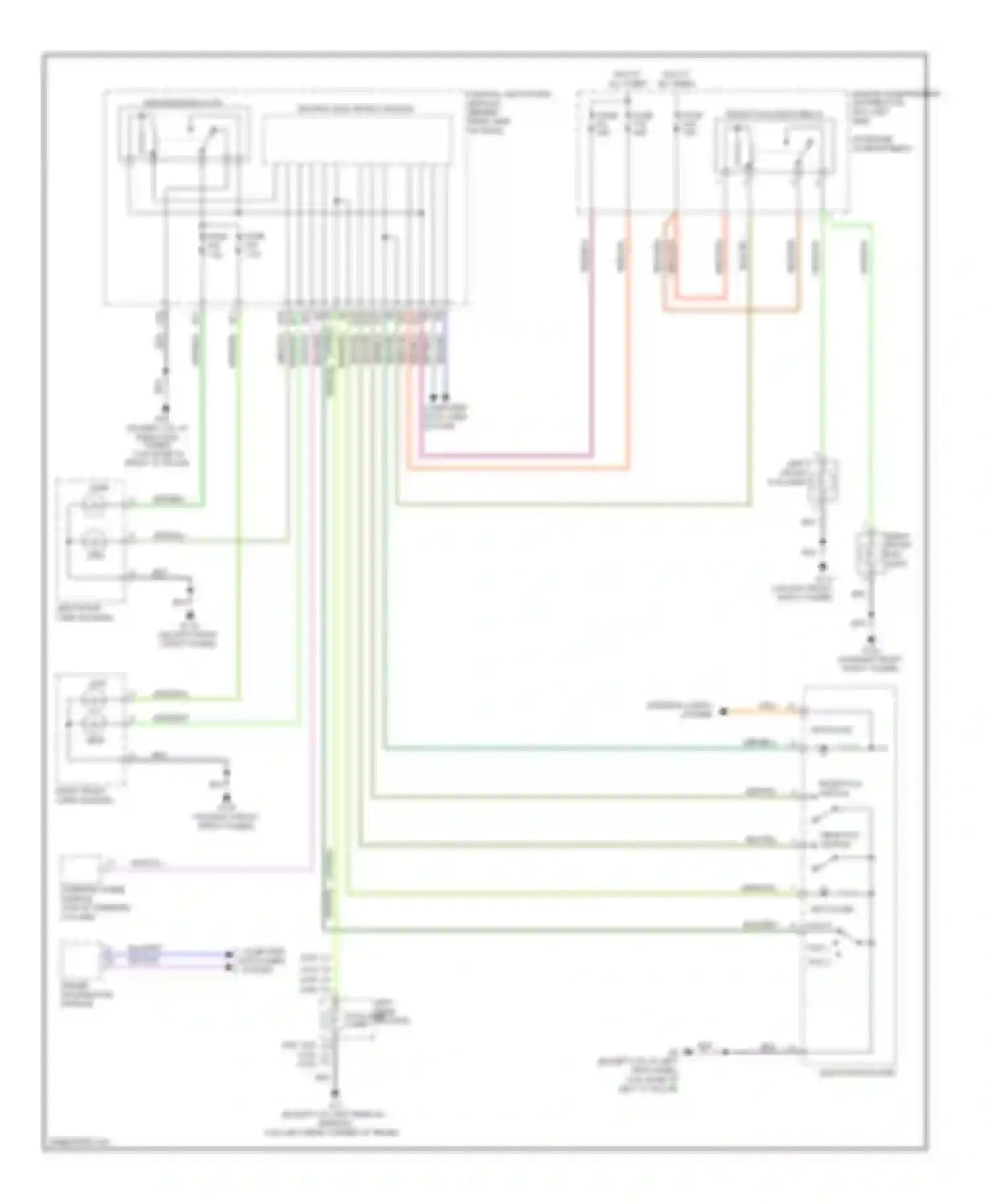 C30 Volvo I (2006-2010): Headlamps circuit, without xenon lamps