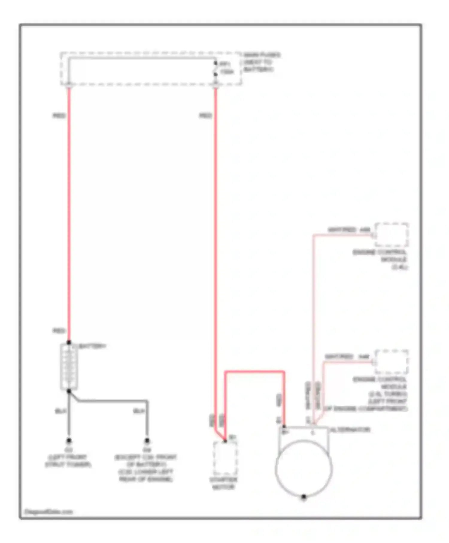 C30 Volvo I (2006-2010): Charging circuit