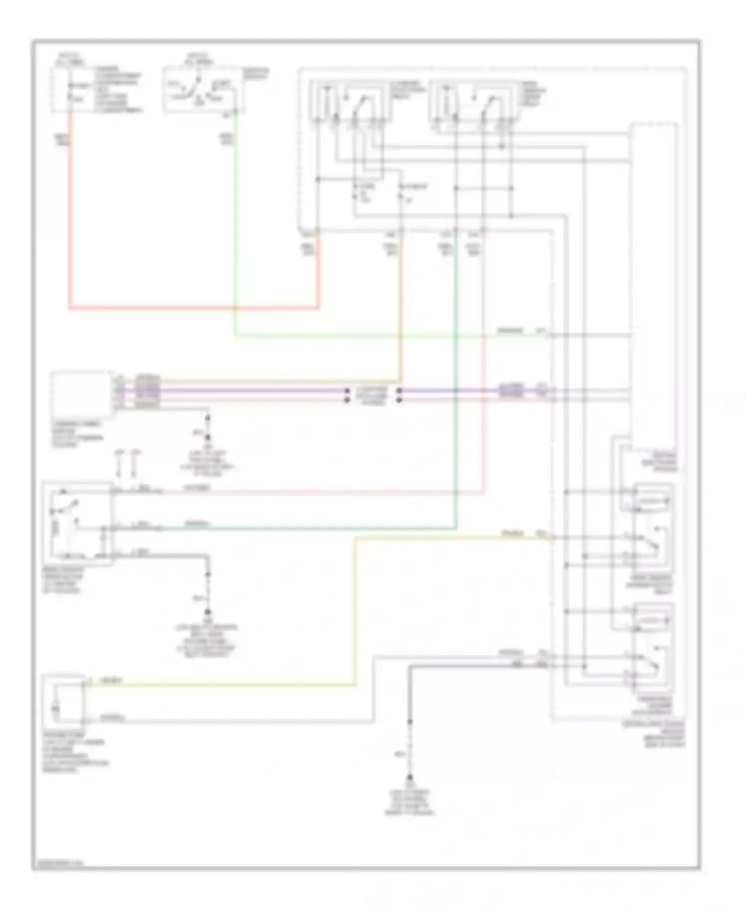 C30 Volvo I (2006-2010): Rear wiper/washer circuit
