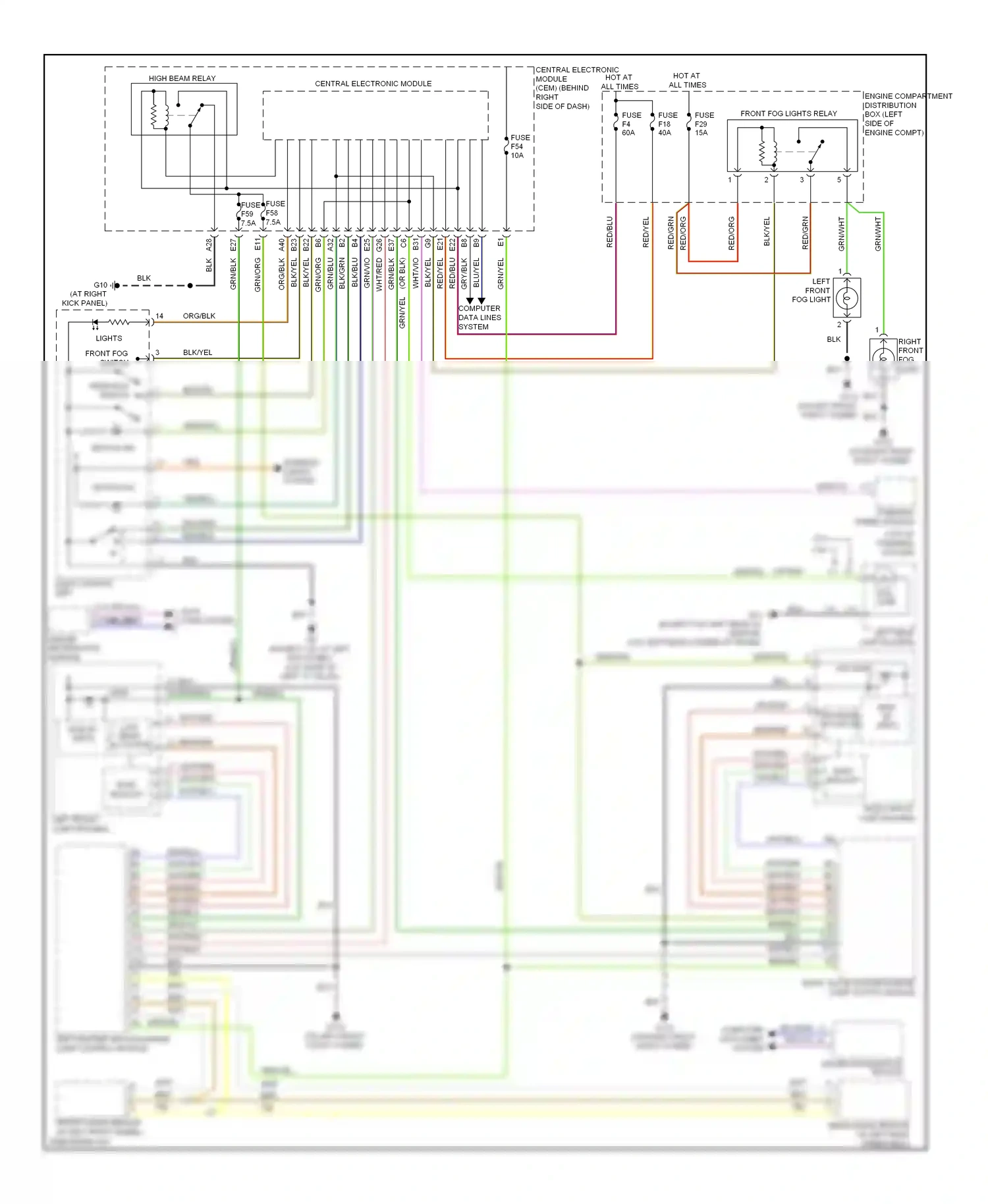 Volvo C30 I (2006-2010) 10 9 computer data lines system wiring diagram  (1 of 1)