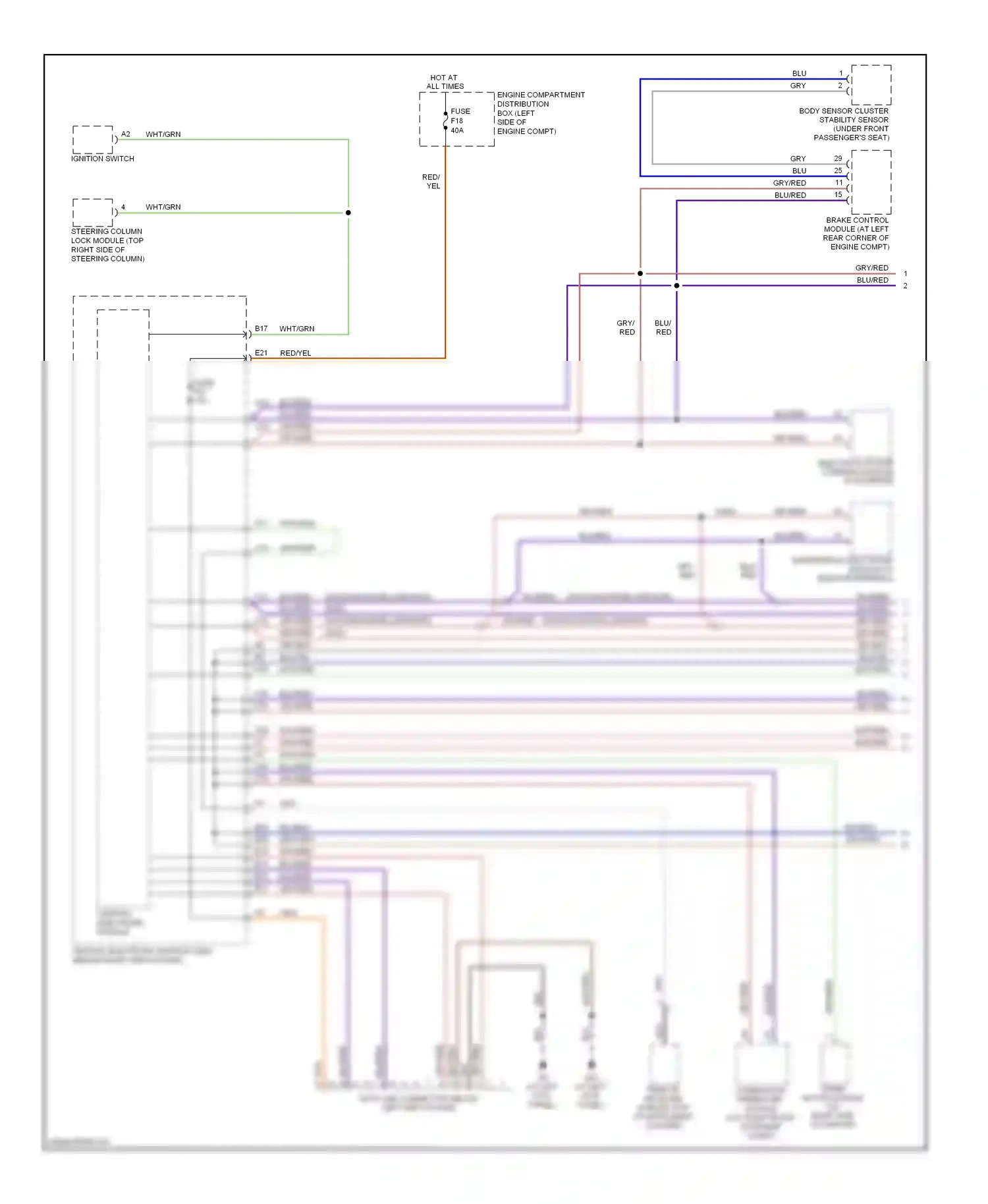 Volvo C30 I (2006-2010) central electronic module wiring diagram  (3 of 10)