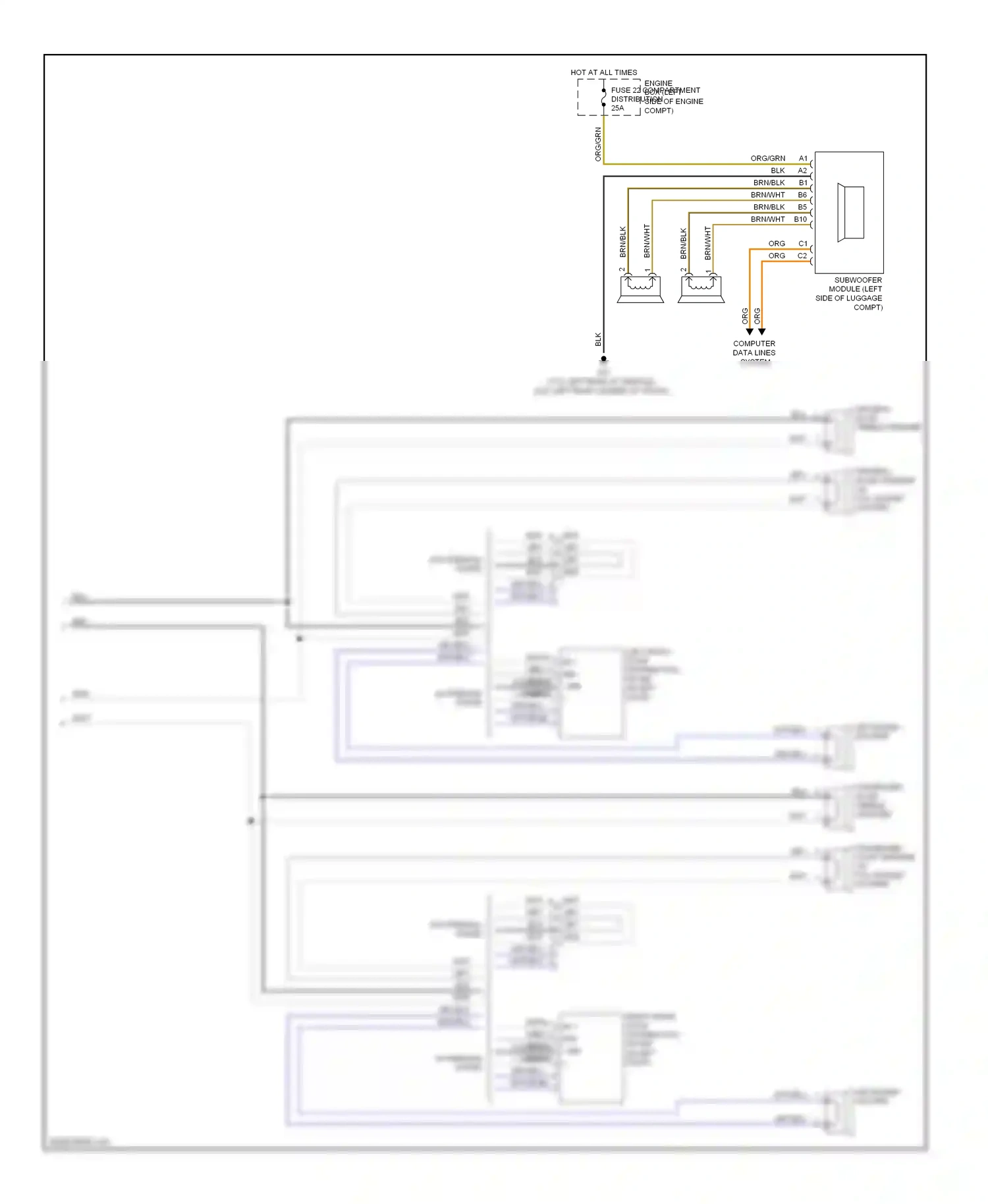 Volvo C30 I (2006-2010) computer data lines system wiring diagram  (37 of 43)