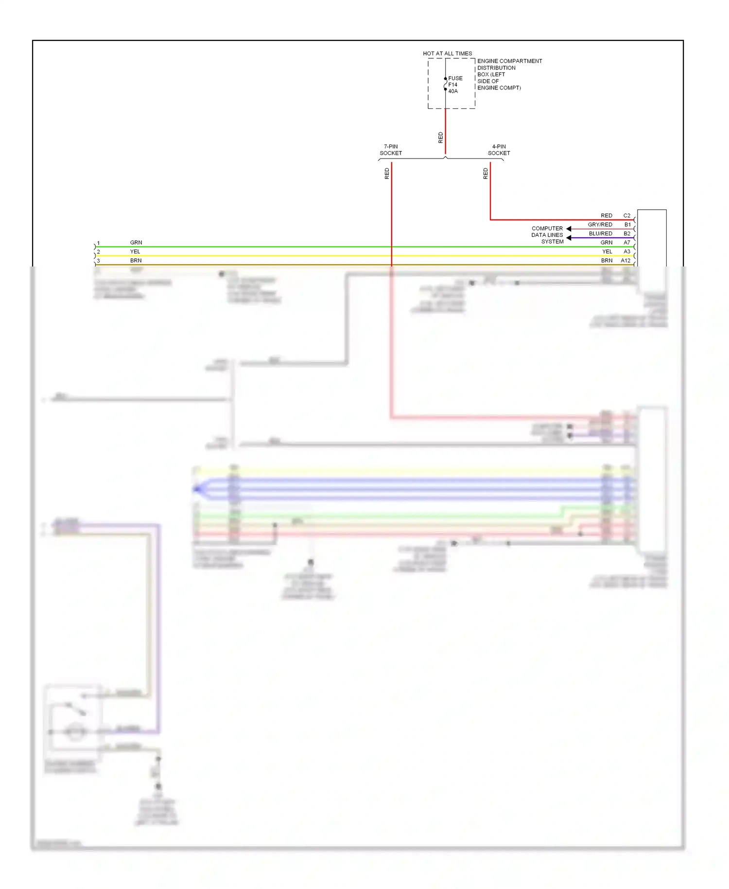 Volvo C30 I (2006-2010) computer data lines system wiring diagram  (16 of 43)