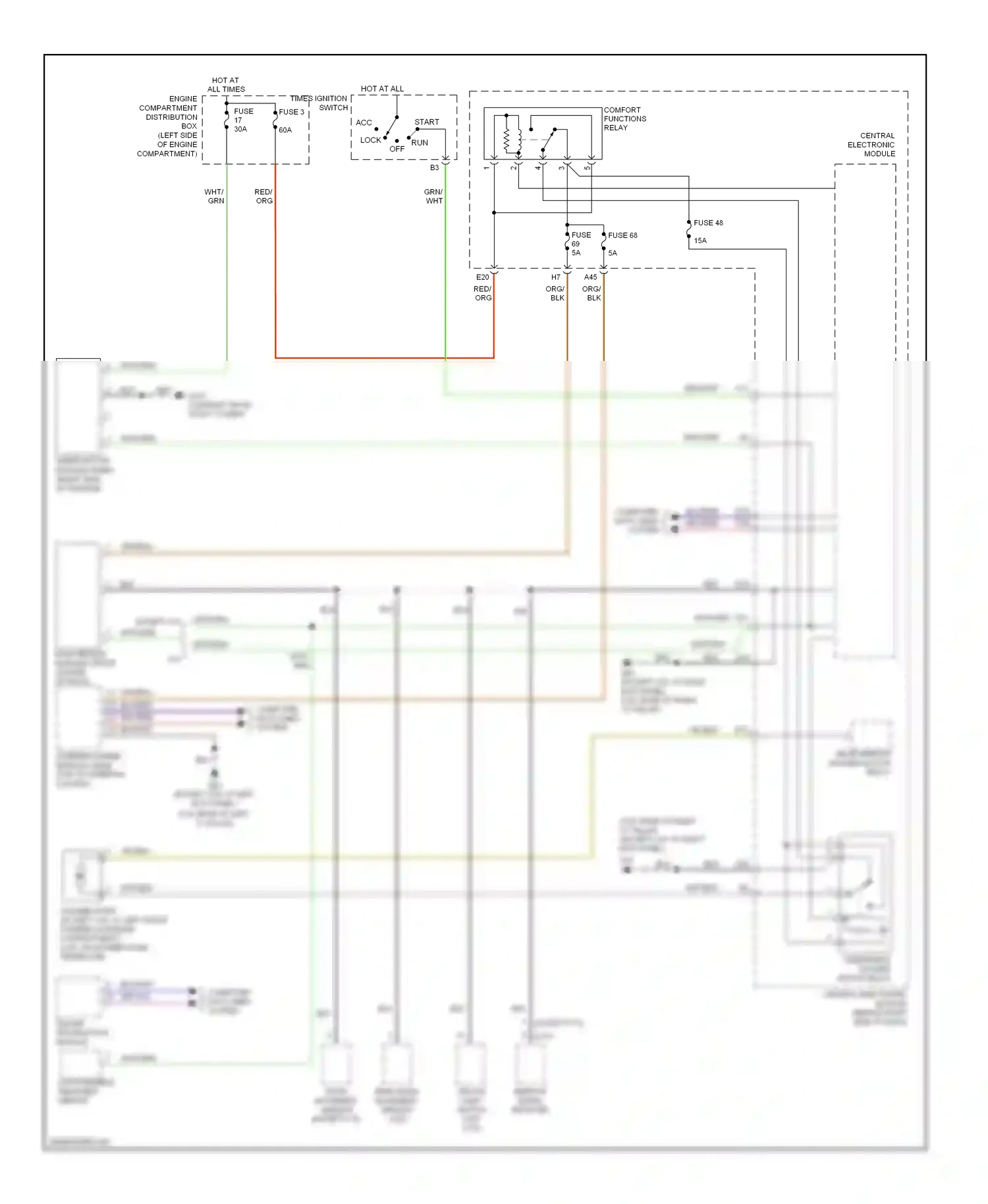 Volvo C30 I (2006-2010) driver information module wiring diagram  (2 of 6)