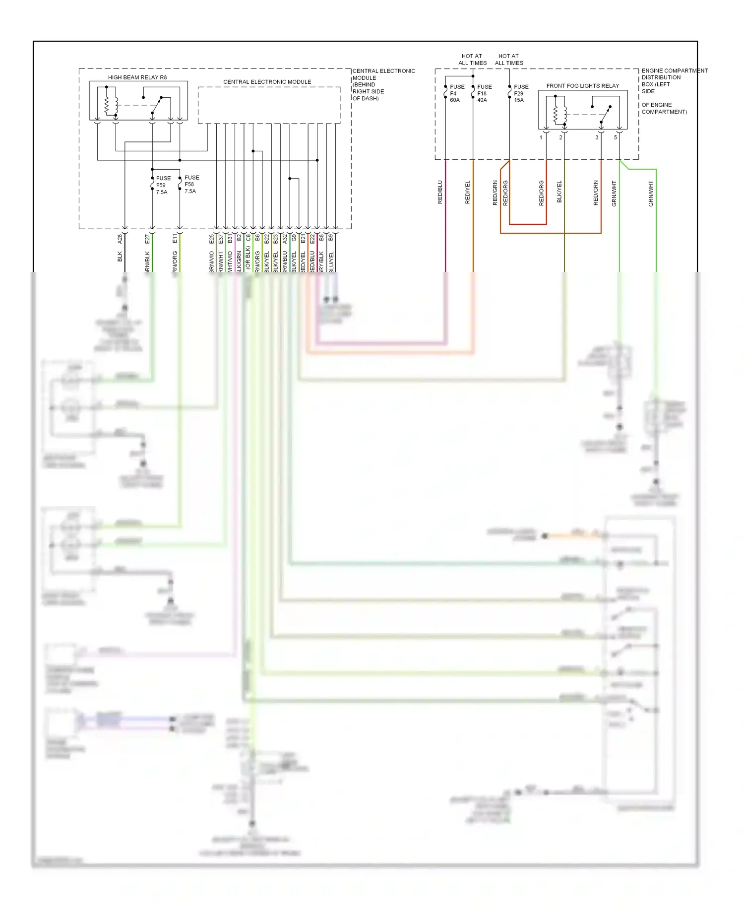 Volvo C30 I (2006-2010) driver information module wiring diagram  (3 of 6)