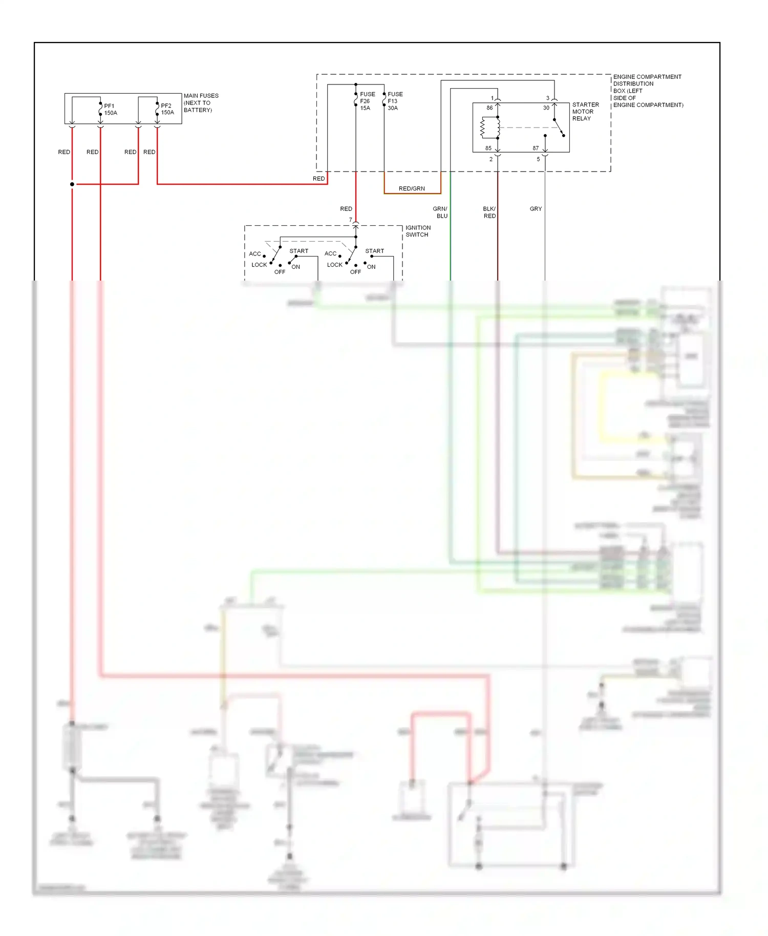 Volvo C30 I (2006-2010) engine control module (left front of engine compartment) wiring diagram  (2 of 2)