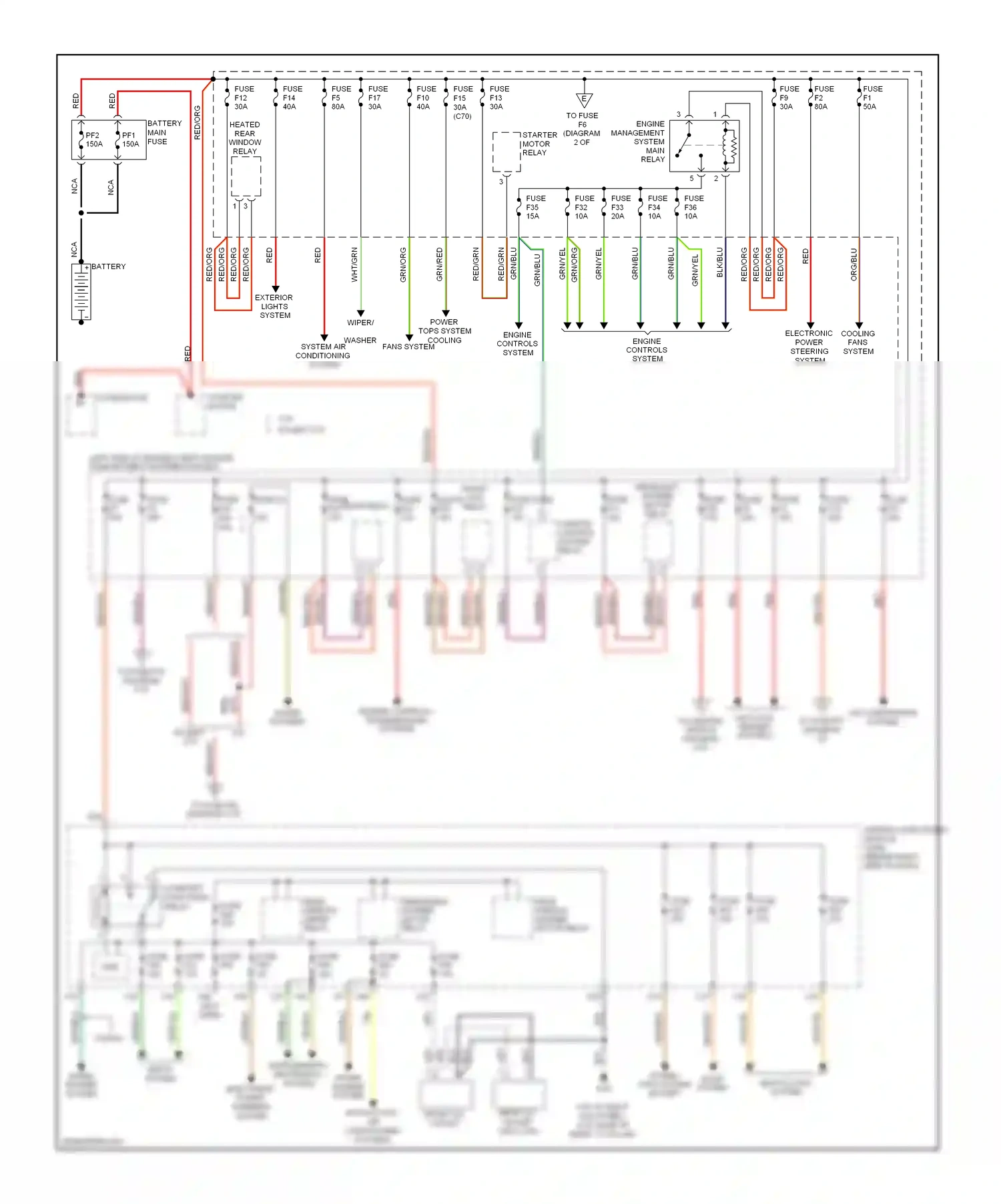 Volvo C30 I (2006-2010) engine controls system wiring diagram  (3 of 4)