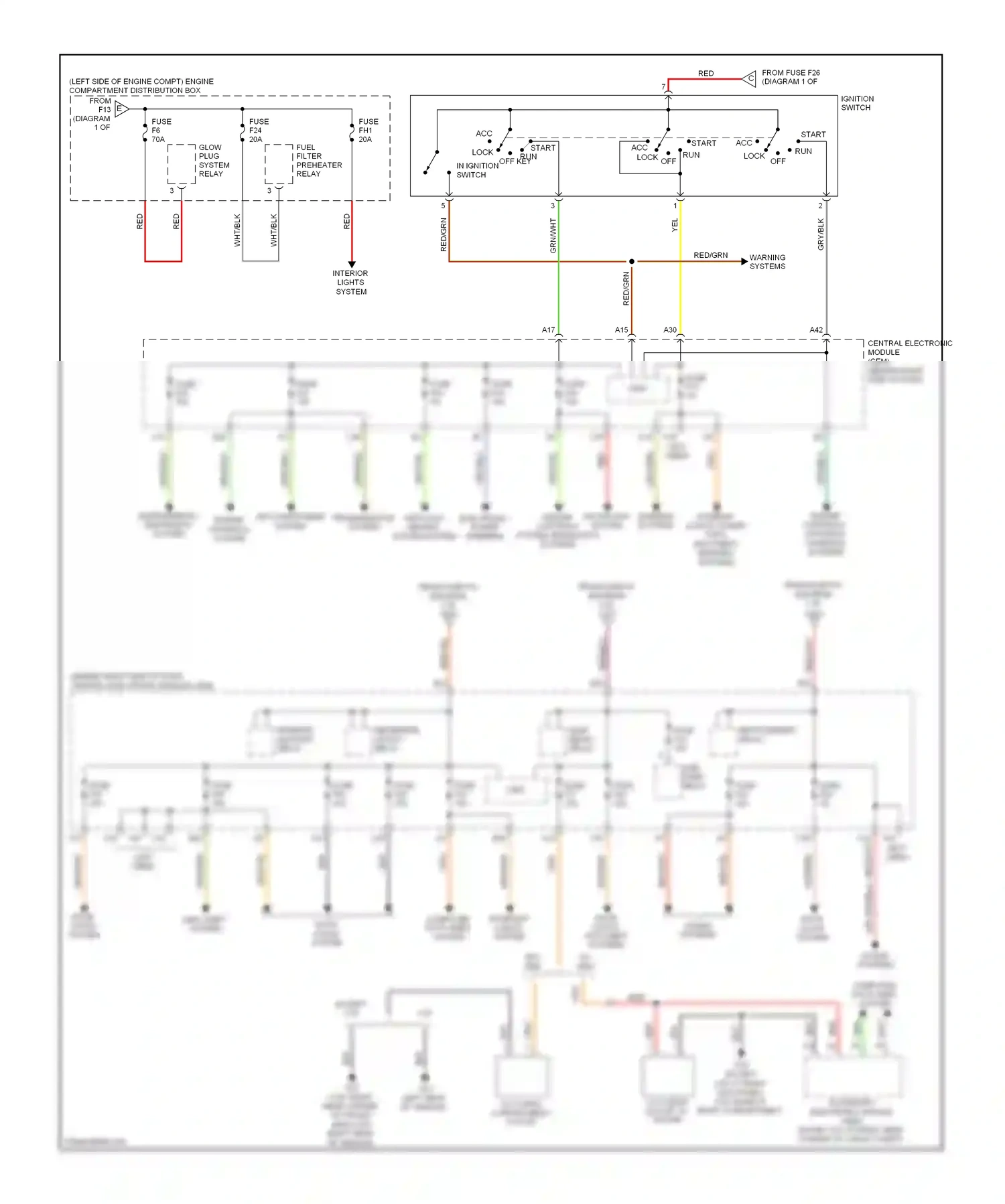 Volvo C30 I (2006-2010) warning navigation systems system wiring diagram  (1 of 1)