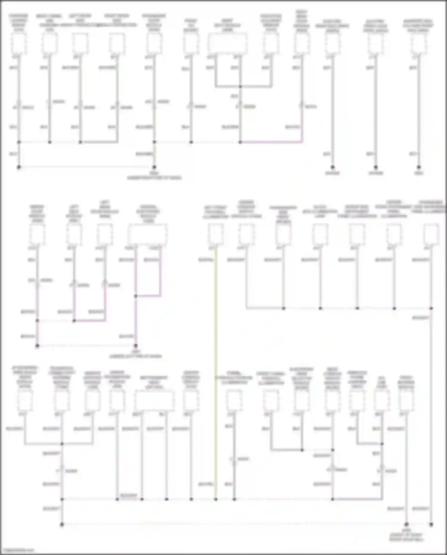 C40 Volvo I (2021-2024): Ground distribution circuit (1 of 4)