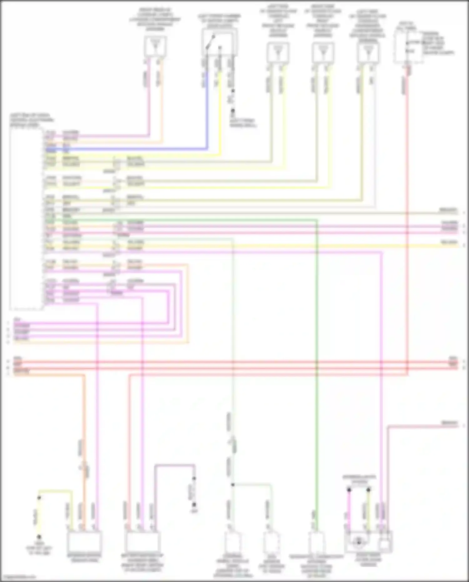 C40 Volvo I (2021-2024): Power door locks circuit (2 of 3)