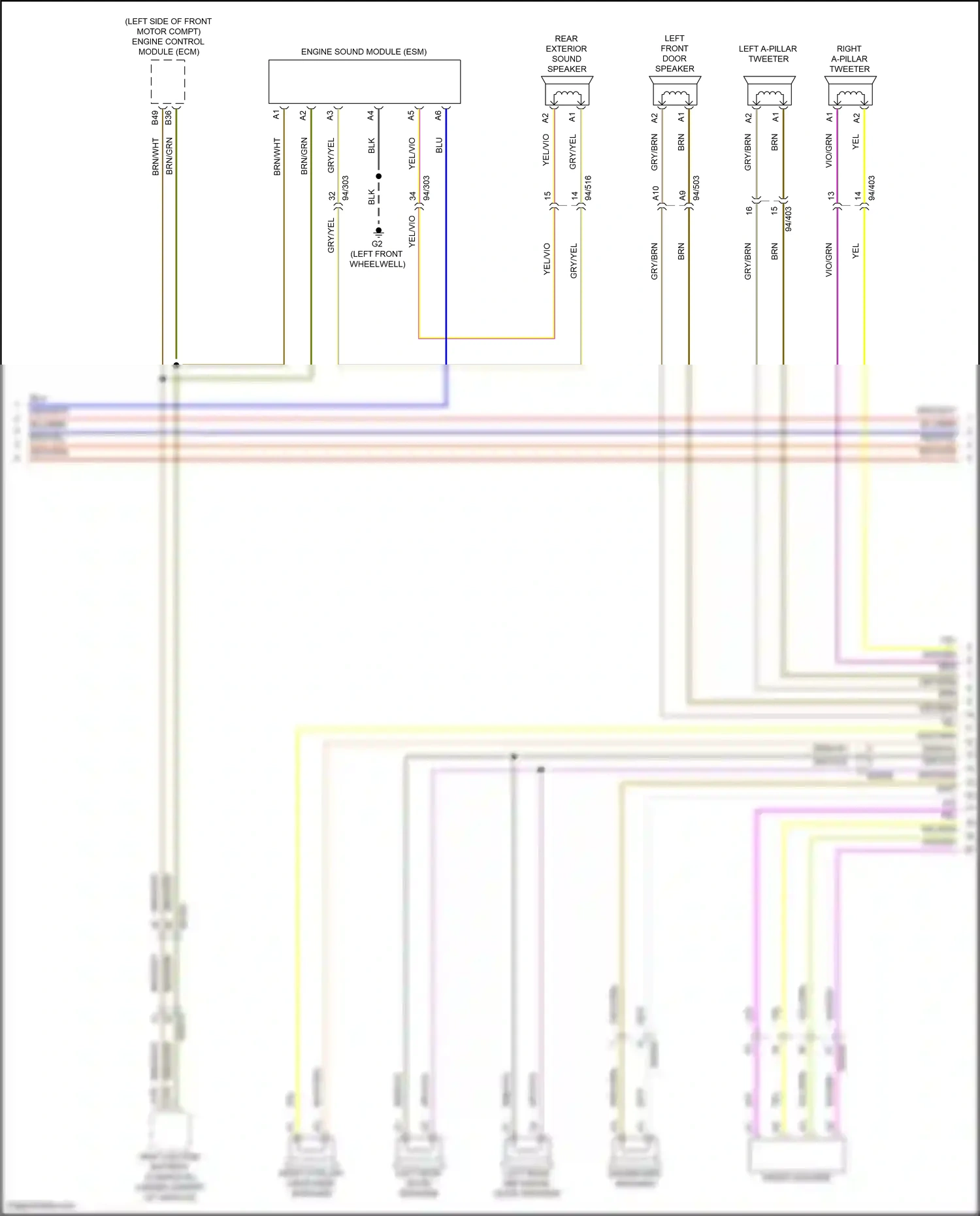 Volvo C40 I (2021-2024) engine control module (ecm) wiring diagram  (7 of 11)