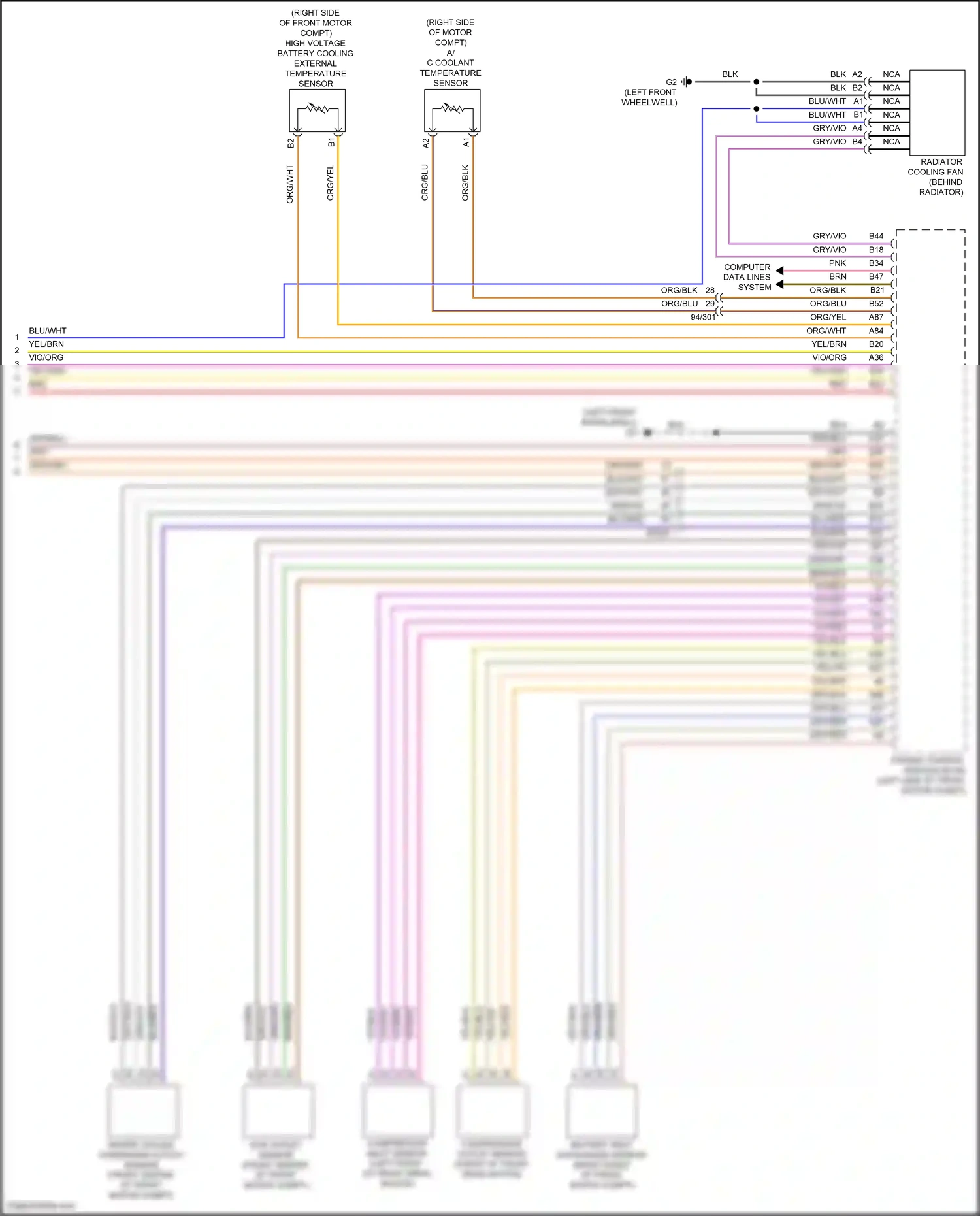 Volvo C40 I (2021-2024) engine control module (ecm) wiring diagram  (1 of 11)