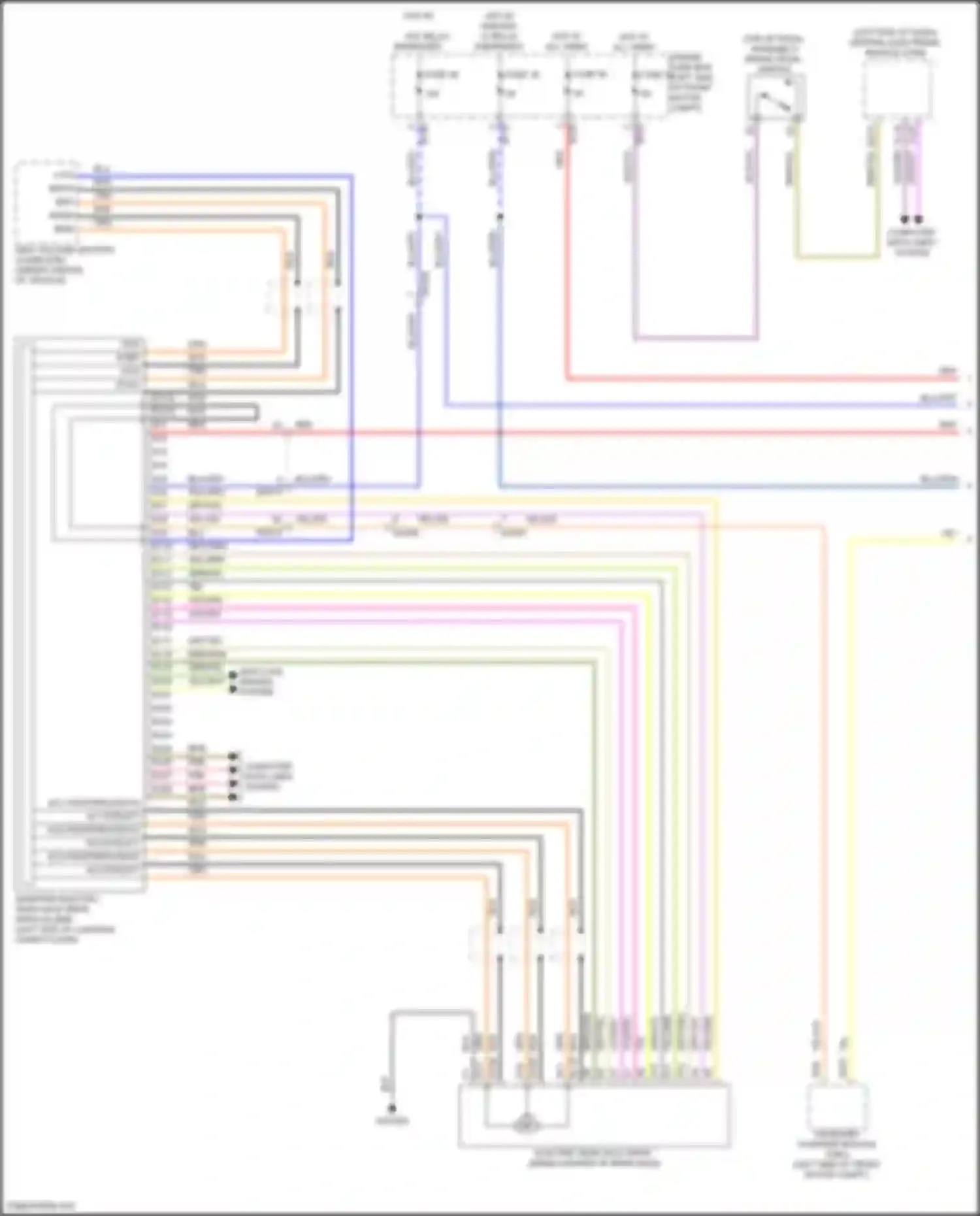 Wiring diagram hot w/ ignition 15 relay energized for Volvo C40 I (2021-2024) (10 of 11)