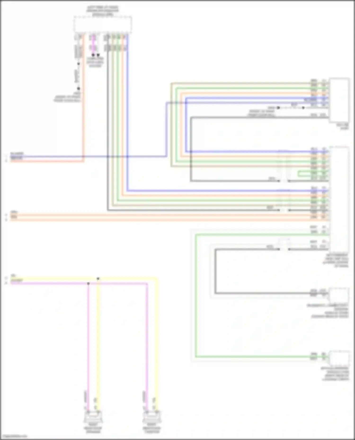 Wiring diagram ihu usb port for Volvo C40 I (2021-2024) (2 of 4)