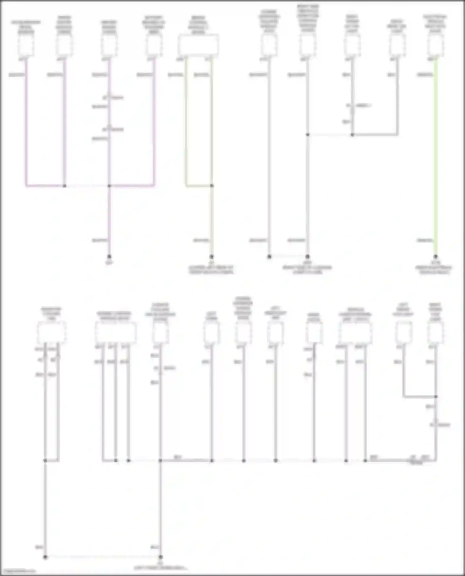 Wiring diagram left headlight unit for Volvo C40 I (2021-2024) (2 of 3)
