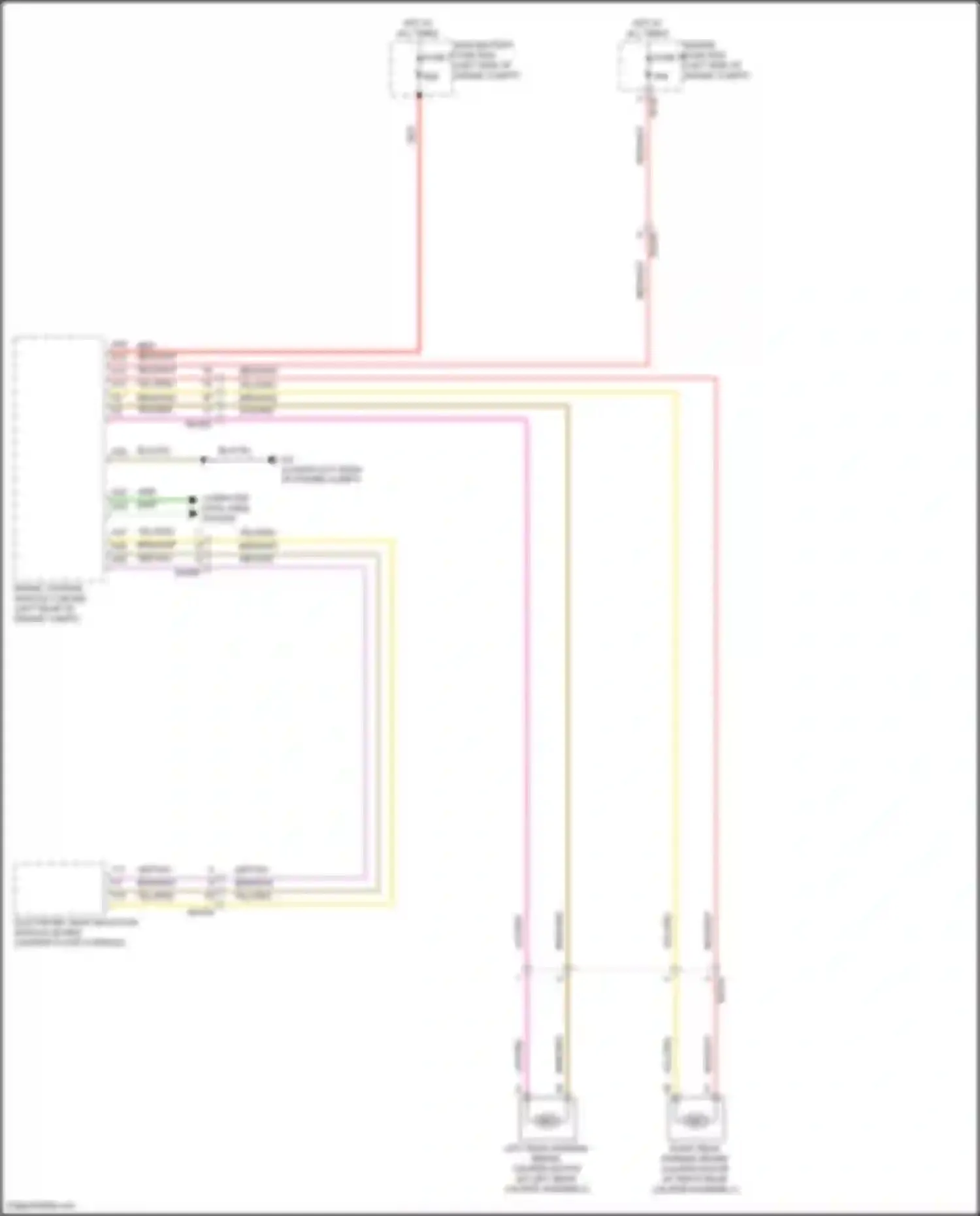 Wiring diagram (lower left rear of engine compt, for Volvo C40 I (2021-2024) (1 of 1)