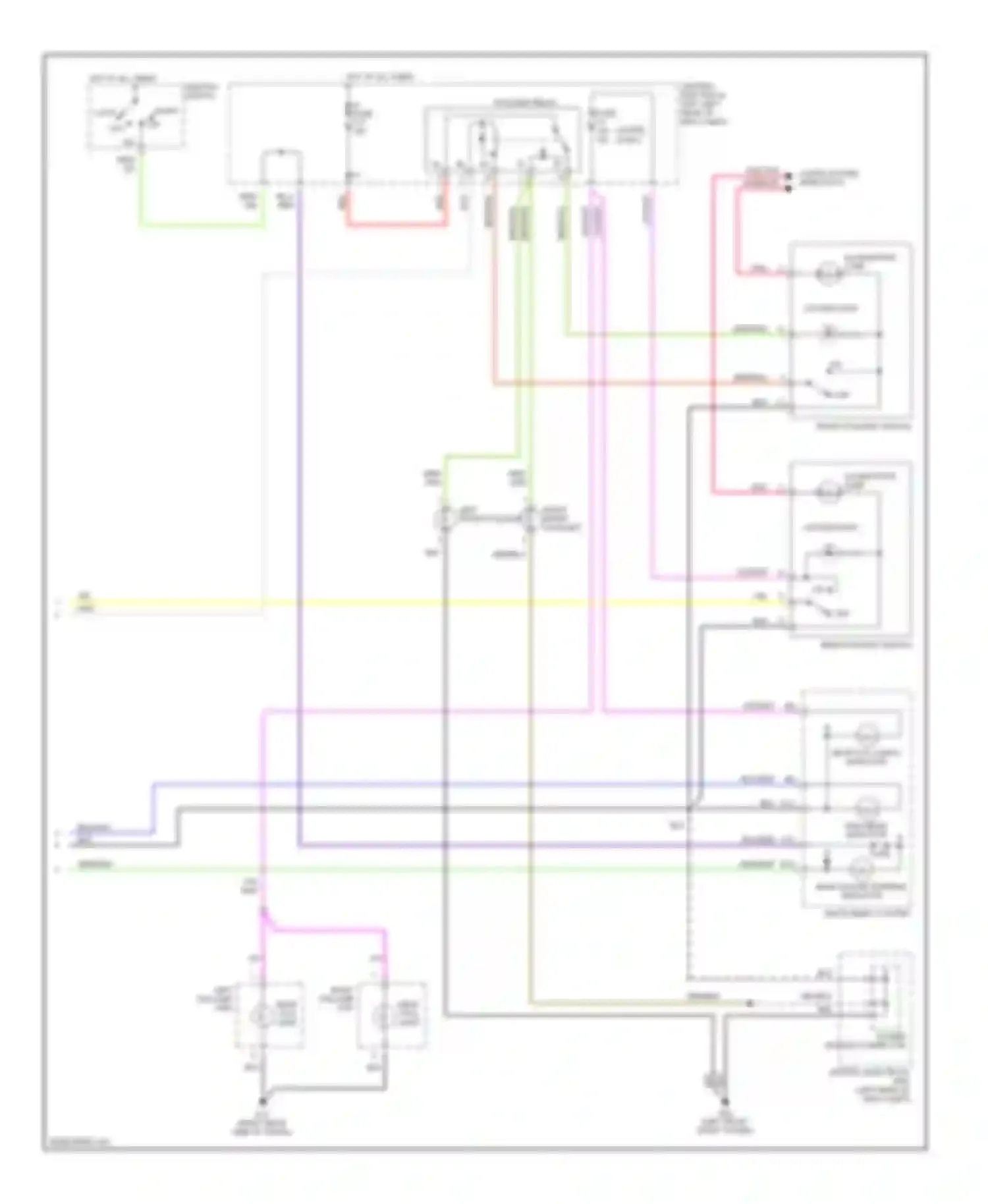 C70 Volvo I (1997-2005): Headlights circuit (2 of 2)