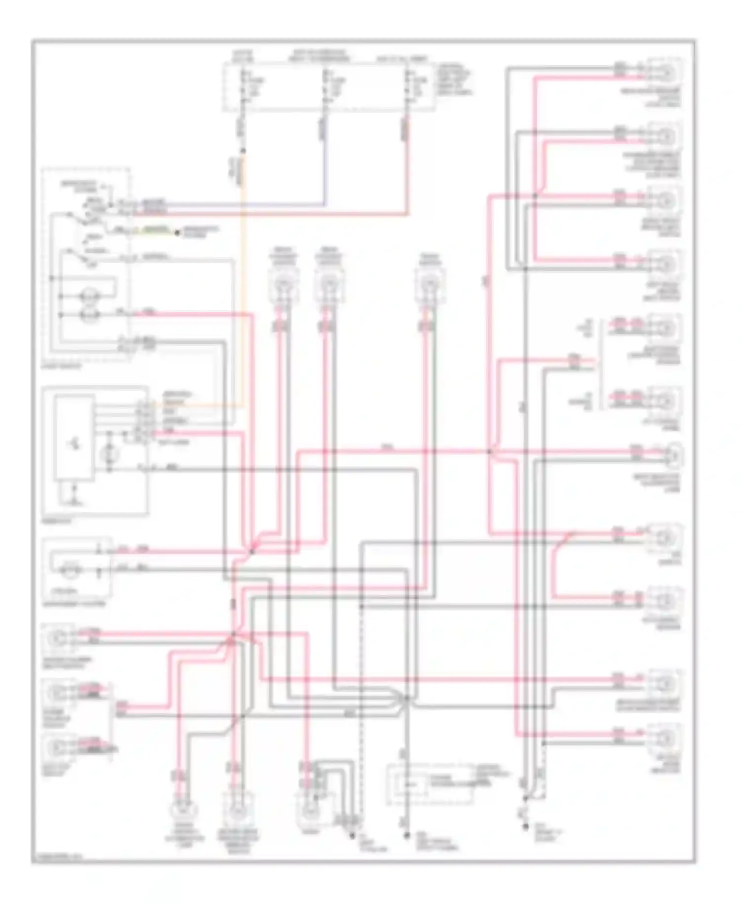 C70 Volvo I (1997-2005): Instrument illumination circuit