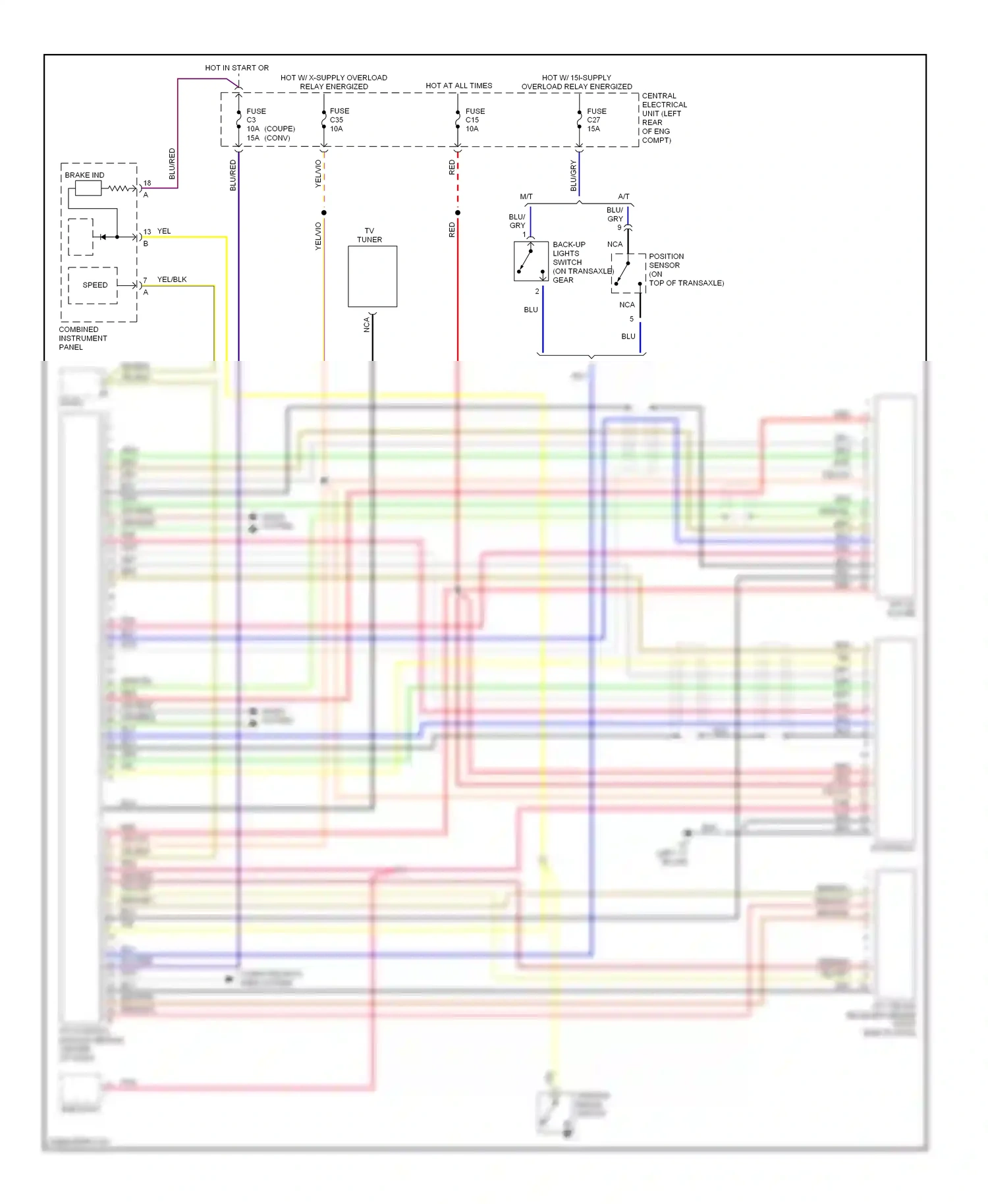 Volvo C70 I (1997-2005) computer data lines system wiring diagram  (4 of 6)