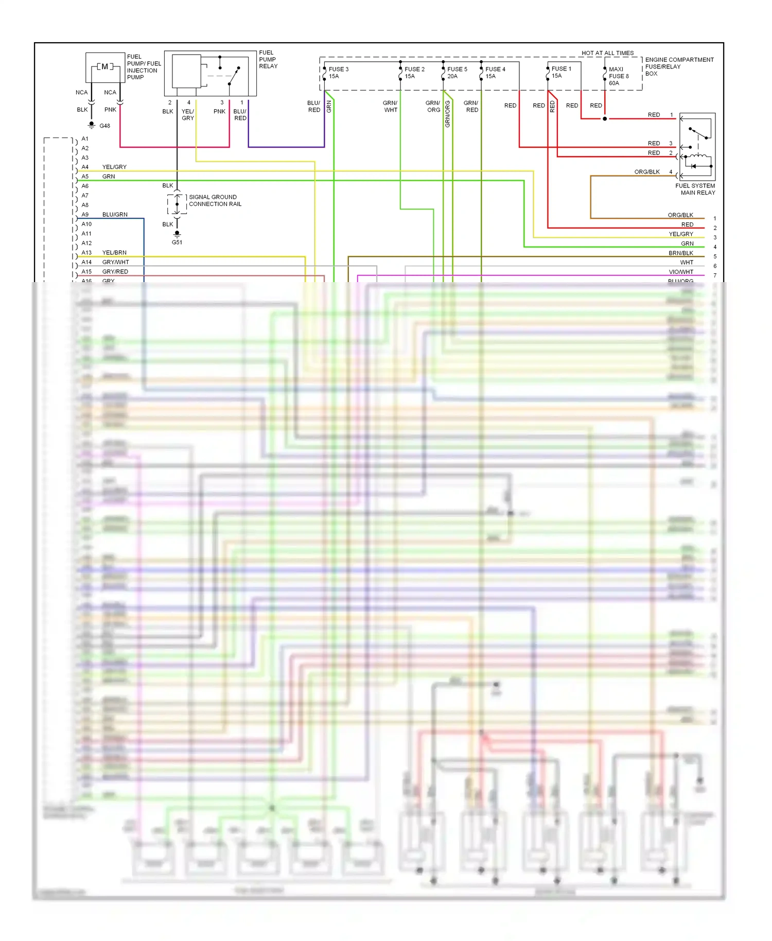 Volvo C70 I (1997-2005) engine control module (ecm) wiring diagram  (2 of 5)