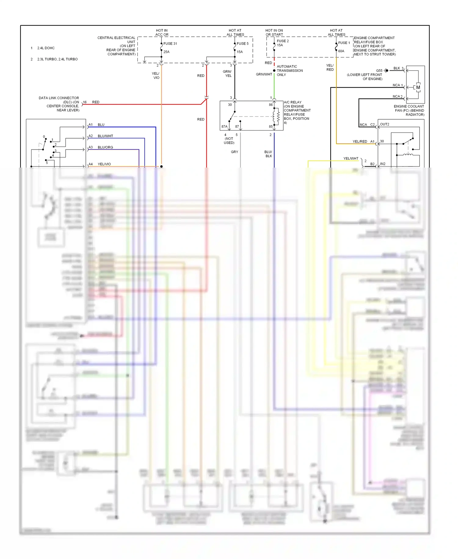 Volvo C70 I (1997-2005) rec ctrl rec ctrl rec ctrl rec ctrl rec ctrl ignition wiring diagram  (1 of 1)